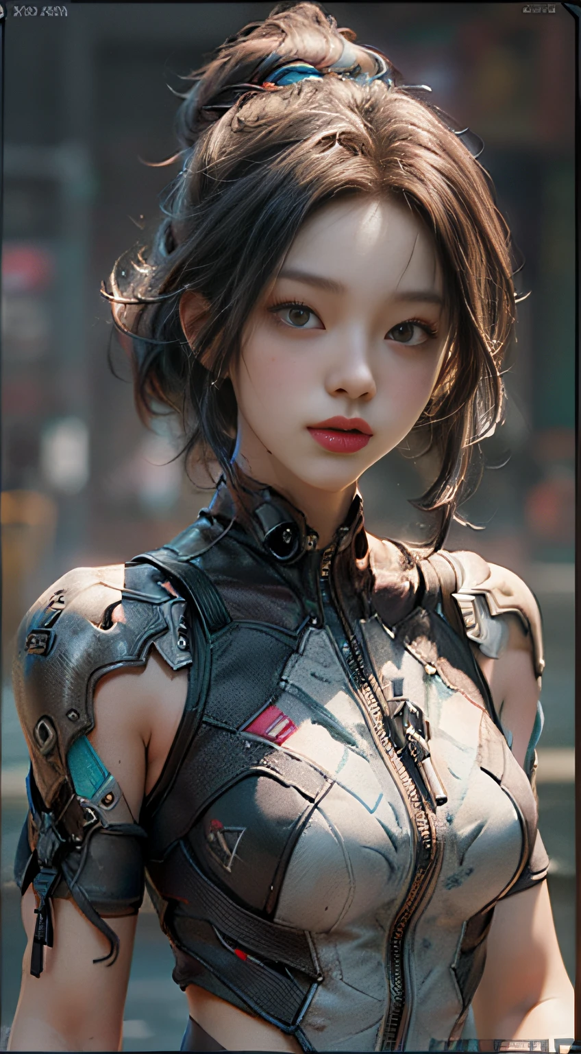 ((Best quality)), ((masterpiece)), (detailed:1.4), 3D, an image of a beautiful cyberpunk female,HDR (High Dynamic Range),Ray Tracing,NVIDIA RTX,Super-Resolution,Unreal 5,Subsurface scattering,PBR Texturing,Post-processing,Anisotropic Filtering,Depth-of-field,Maximum clarity and sharpness,Multi-layered textures,Albedo and Specular maps,Surface shading,Accurate simulation of light-material interaction,Perfect proportions,Octane Render,Two-tone lighting,Wide aperture,Low ISO,White balance,Rule of thirds,8K RAW,