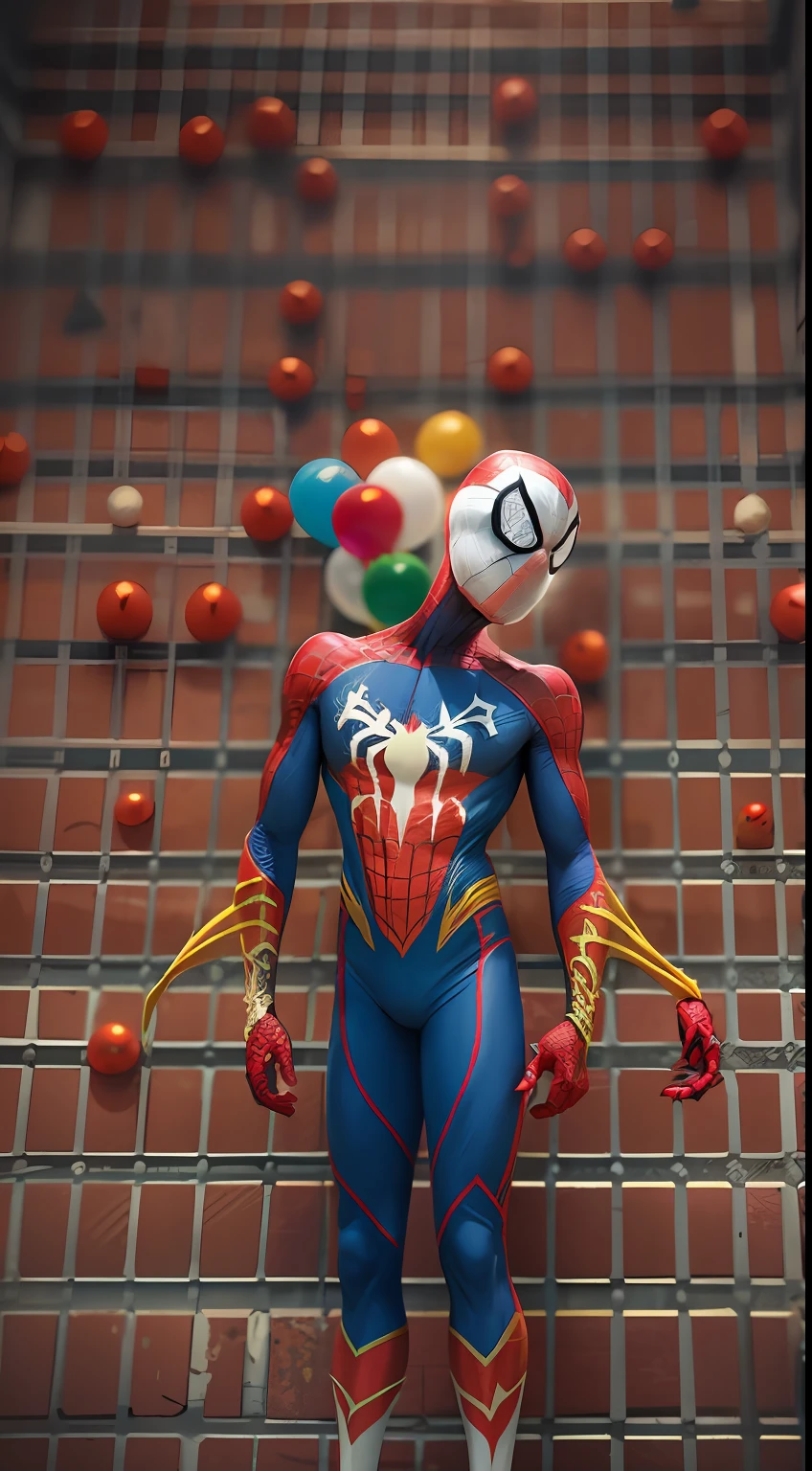 spiderman become clown, octane render, unreal engine, highly detailed, intricate