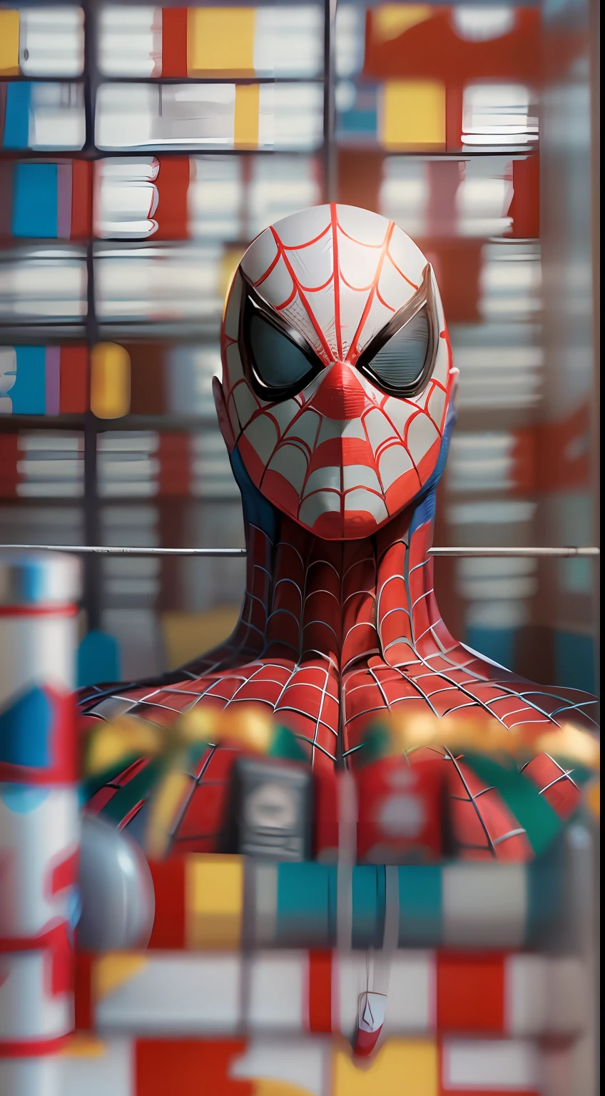 spiderman become clown, octane render, unreal engine, highly detailed, intricate