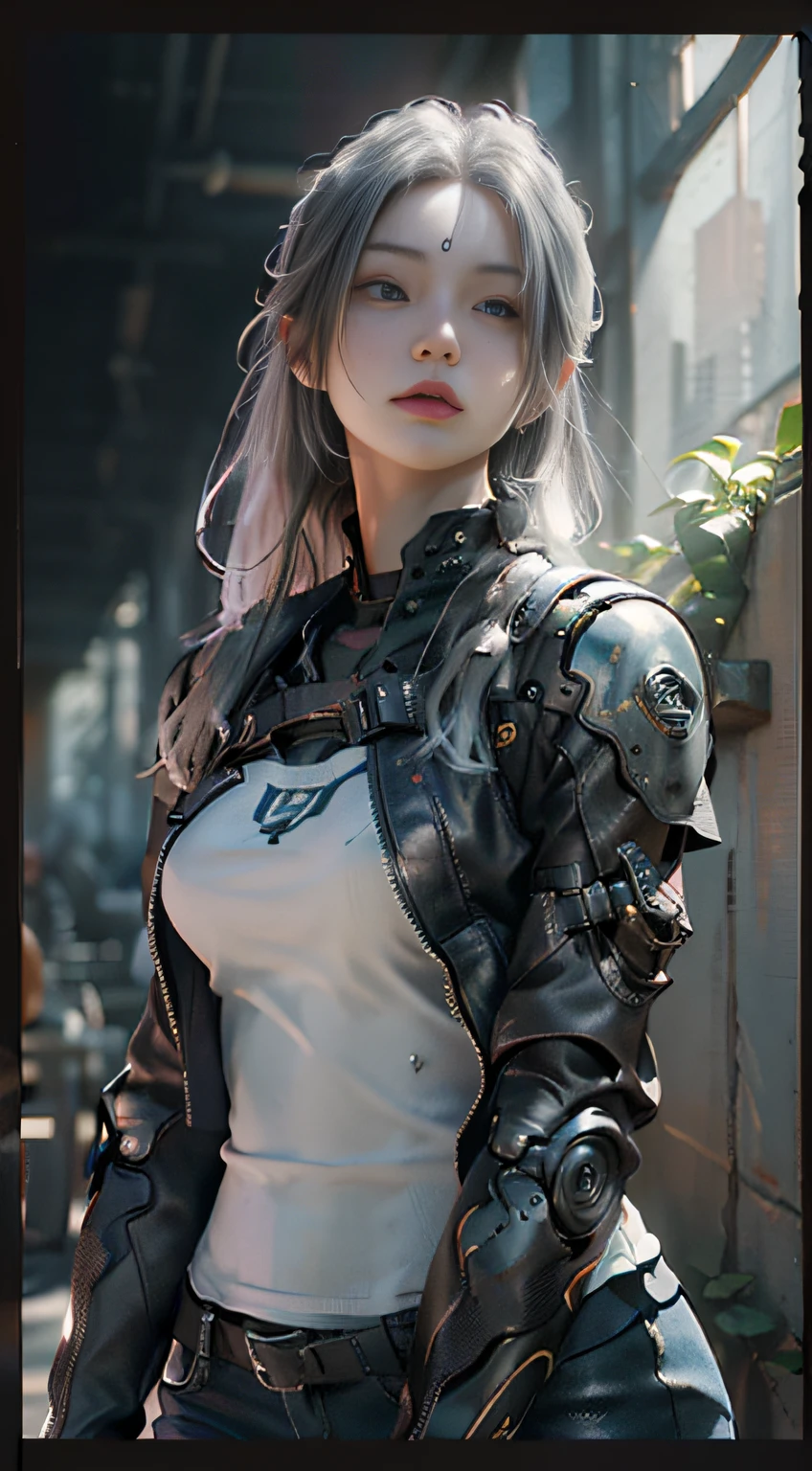 ((Best quality)), ((masterpiece)), (detailed:1.4), 3D, an image of a beautiful cyberpunk female,HDR (High Dynamic Range),Ray Tracing,NVIDIA RTX,Super-Resolution,Unreal 5,Subsurface scattering,PBR Texturing,Post-processing,Anisotropic Filtering,Depth-of-field,Maximum clarity and sharpness,Multi-layered textures,Albedo and Specular maps,Surface shading,Accurate simulation of light-material interaction,Perfect proportions,Octane Render,Two-tone lighting,Wide aperture,Low ISO,White balance,Rule of thirds,8K RAW,