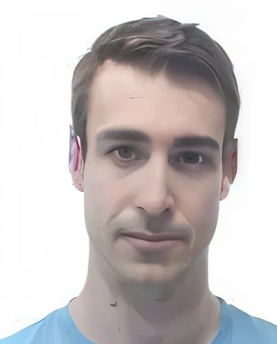 An Arafed man in a blue shirt posing for a photo, Eng Kilian, chaume court, Jésus Alonso Iglesias, Michal Lisowski, Martin Sharp, with slight stubble, slim aged 2 5 years, guillaume tholly, Duncan Fegredo, 3 2 ans - vieil homme, View of head and shoulders, alexandre bourlet, Diego Fernandez