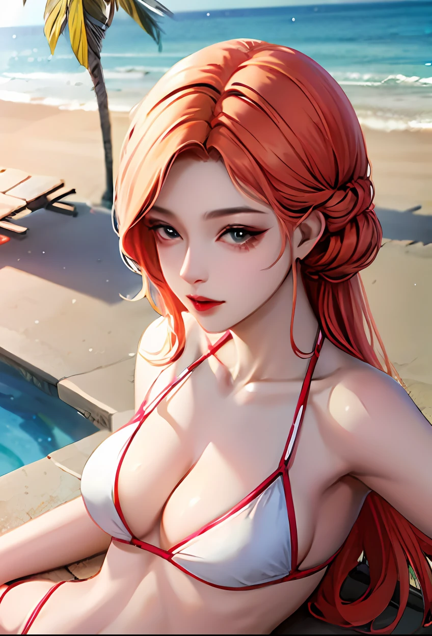 High picture quality ,A beautiful woman in a bikini,