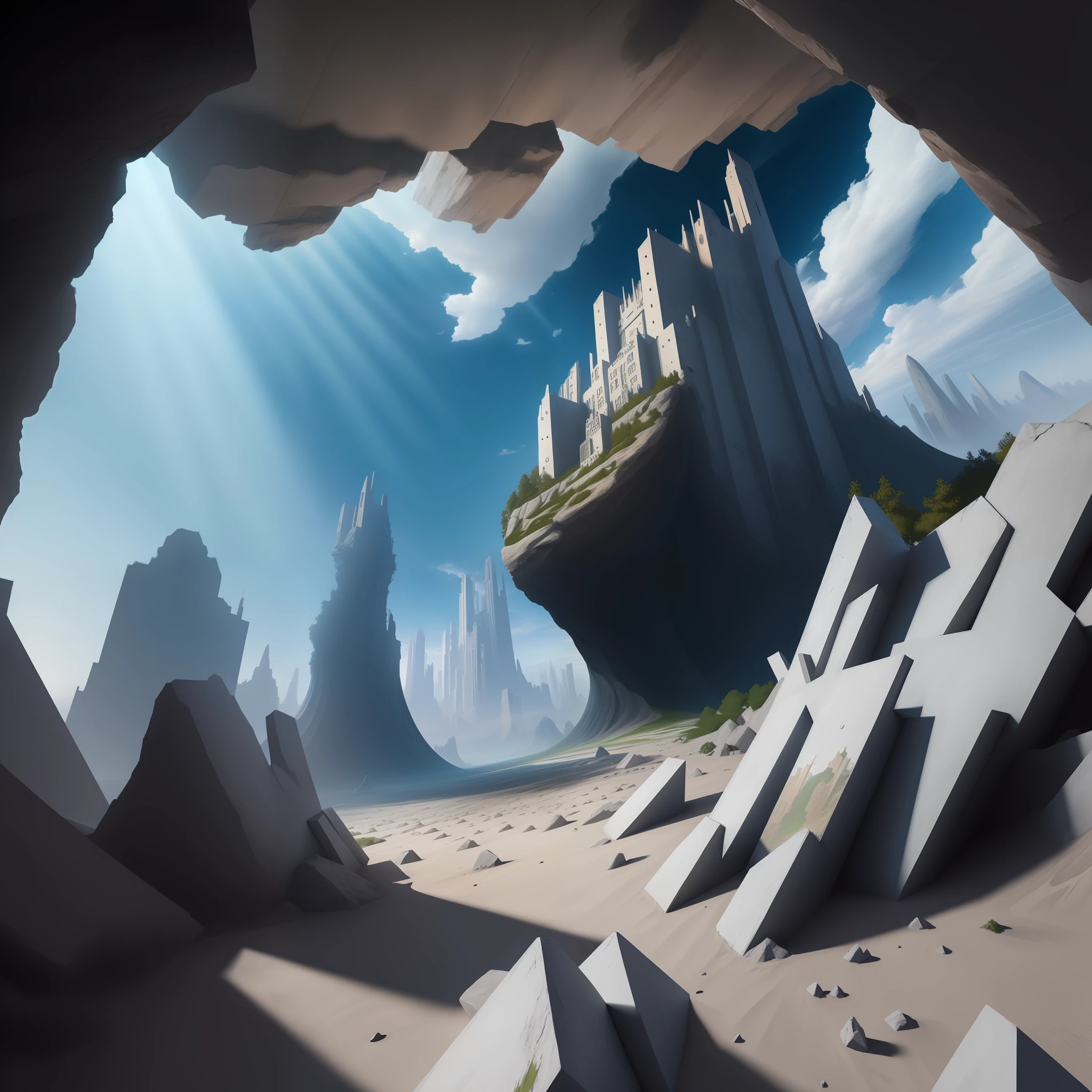 Surrealism, god rays, first-person view, Wide-Angle, Cubist Futurism, 8k, super detail, masterpiece, high quality, best quality, high details