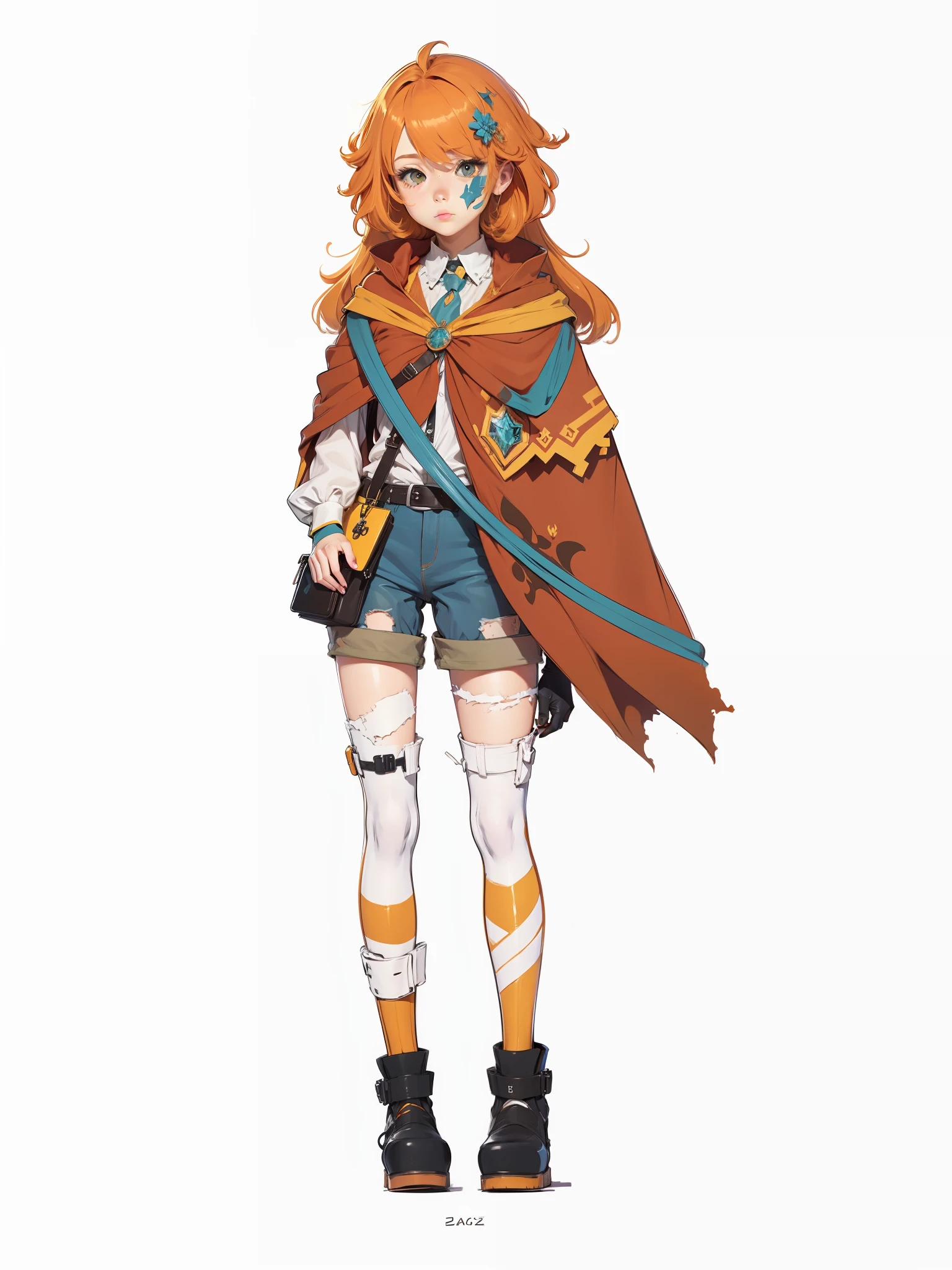 Redraw the selected portion,Keep the cape,Keep the original style,Just modify the color scheme