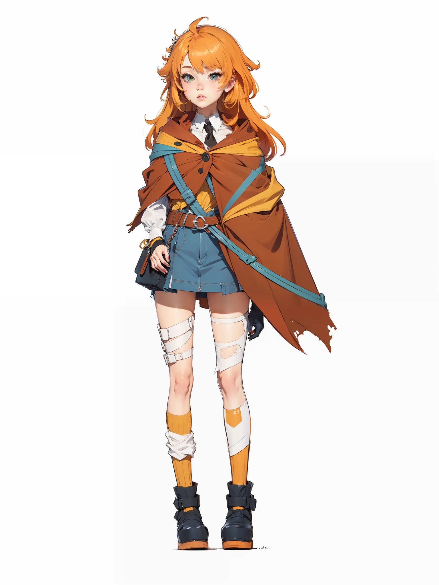 Redraw the selected portion,Keep the cape,Keep the original style,Just modify the color scheme