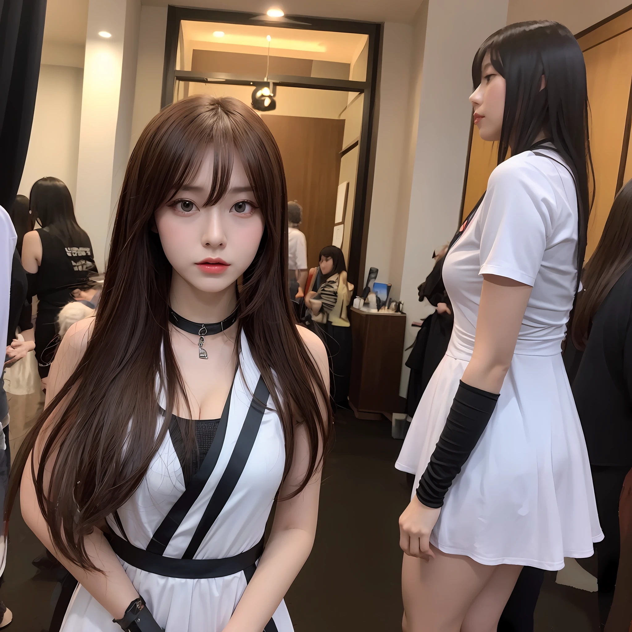 （best qualtiy，8K，tmasterpiece：1.3），cosplay:1.3，a matural female