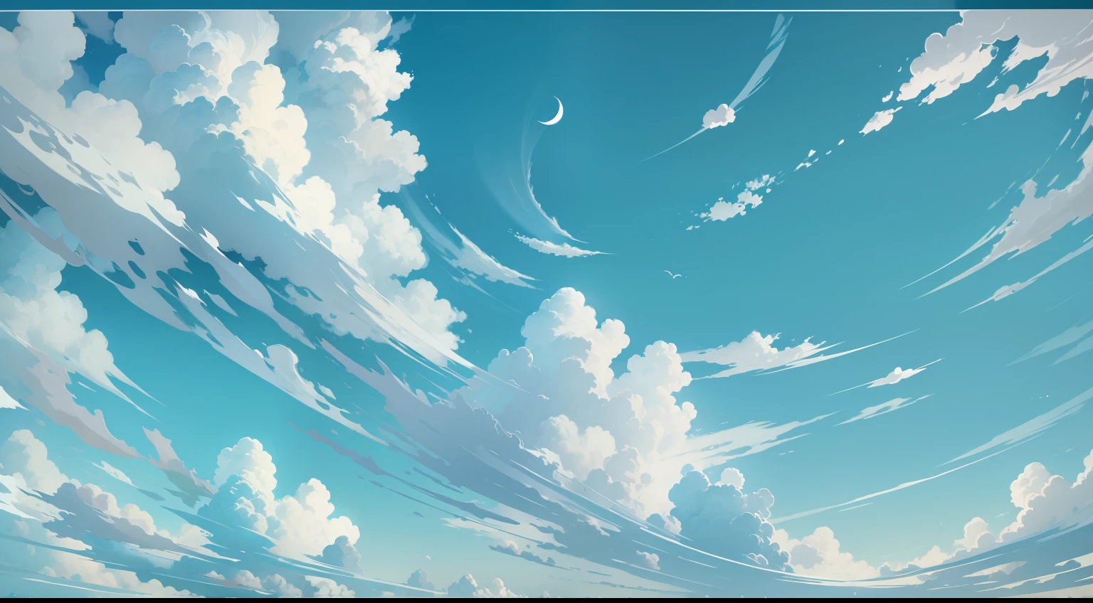 blue sky and white clouds