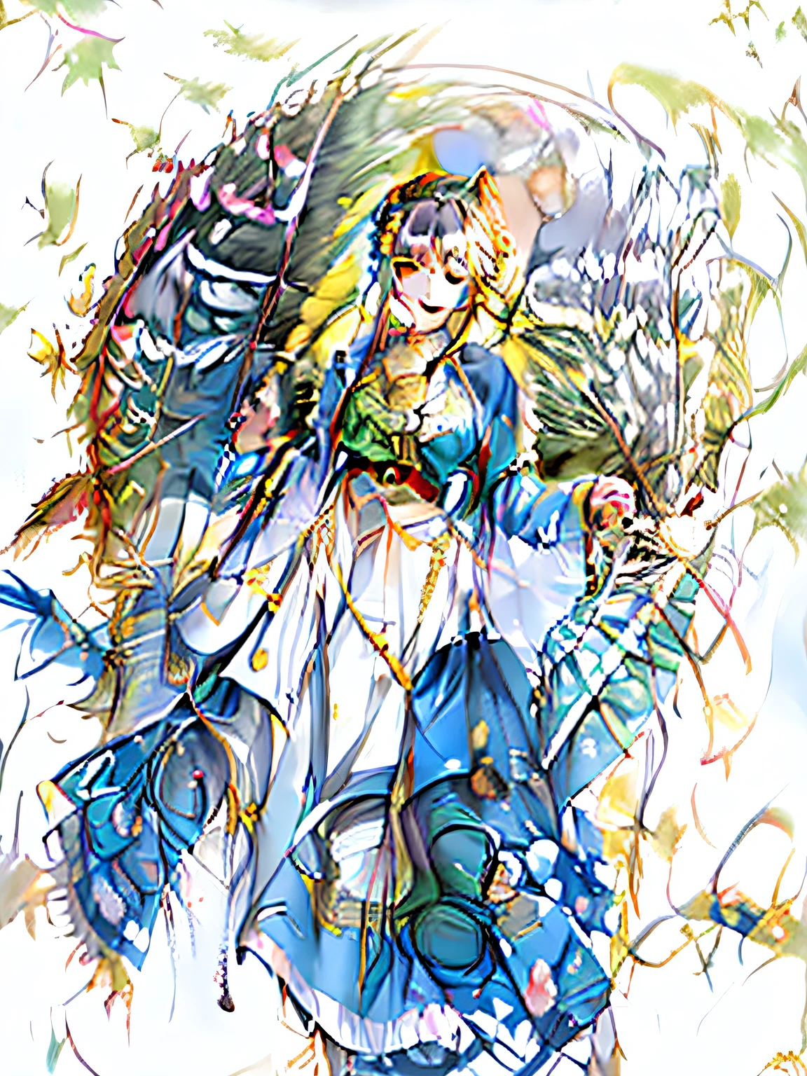Cartoon image of a girl with a sword and shield,tchibi,Artoria Pendragon,inspired by Li Chevalier,art style of rune factory 5,lianna,isekai,cavalier,freya,booru,Armor Girl,Yoroy,kirisame marisa,Hayashida Q,marisa kirisame。
