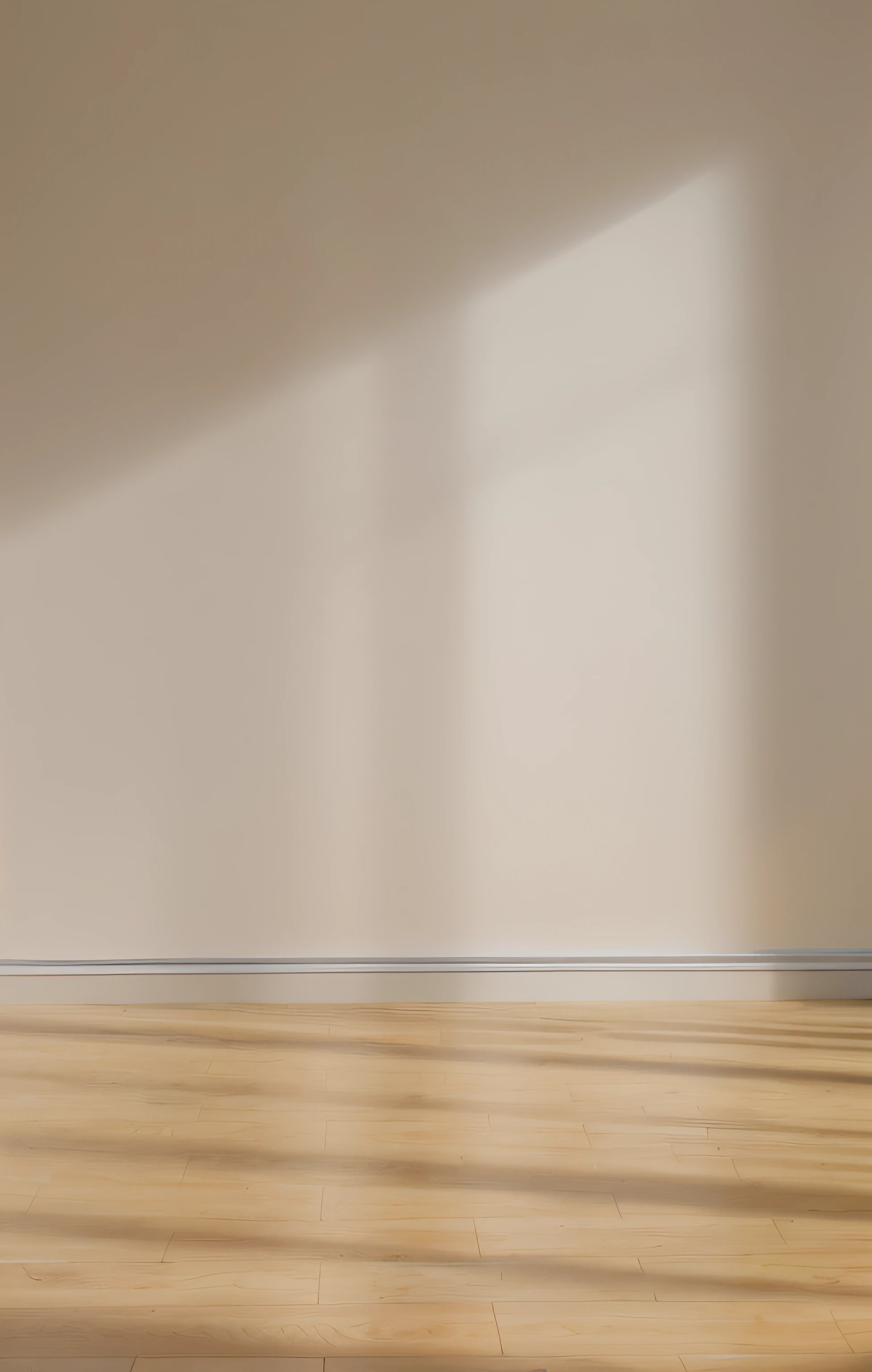 There was a cat sitting on the wooden floor in the room, sand - colored walls, plain studio background, basic background, bright daylight indoor photo, indoor background, natural light in room, Light brown walls, hyper realistic background, studio context, Empty room, Plain background, sitting in an empty white room, midday sunlight, Blank background, Soft Diffuse Lighting