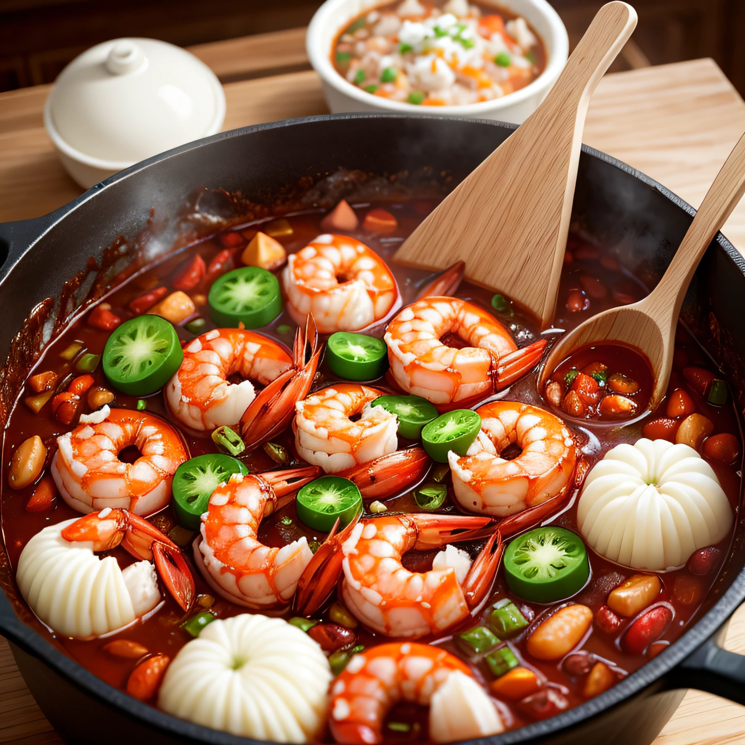 Hot pot chili shrimp --auto