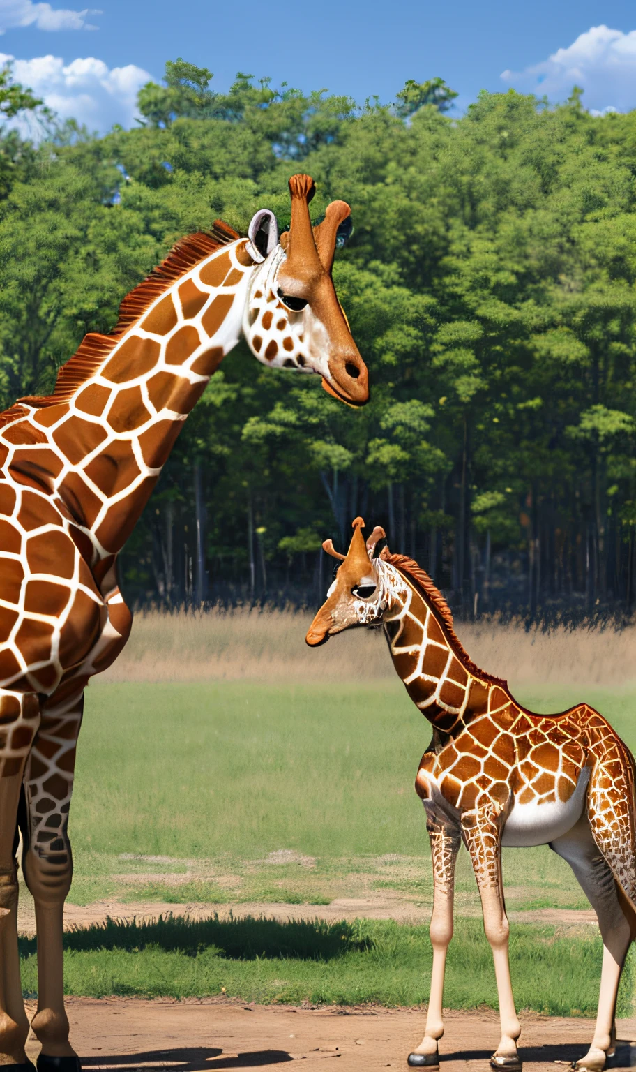 Material of giraffe pattern