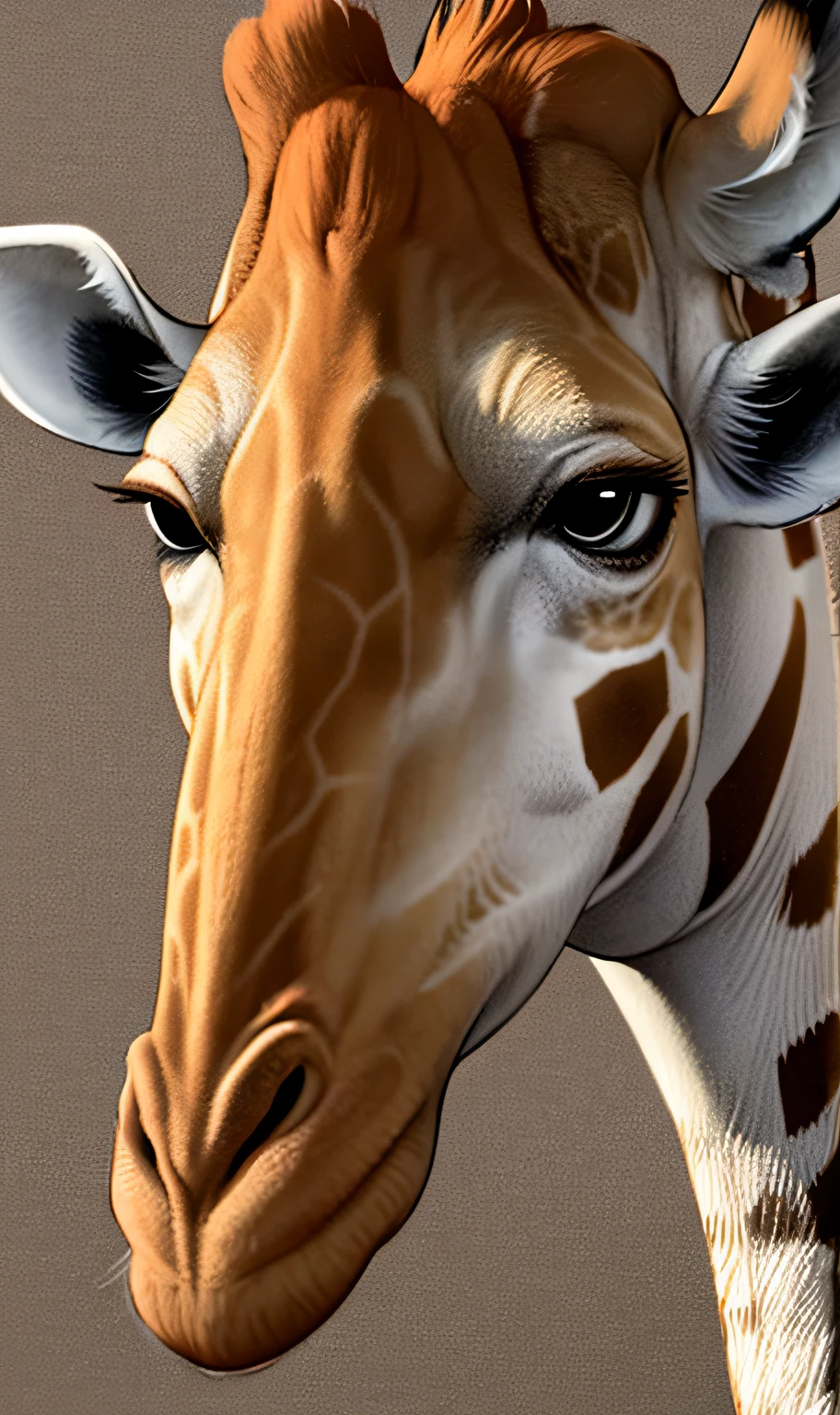 Giraffe fur pattern material wallpaper