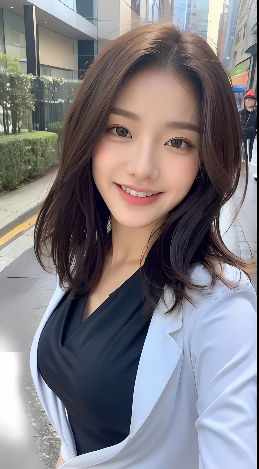 ((Best Quality, 8K, Masterpiece:1.3)), Focus: 1.2, Perfect Body Beauty: 1.4, Buttocks: 1.2, ((Layered Haircut, Breasts: 1.2)), (Wet Clothes: 1.1), (Rain, Street:1.3), Bandeau Dress: 1.1, Highly Detailed Face and Skin Texture, Fine Eyes, Double Eyelids, Whitening Skin, Long Hair, (Shut Up: 1.3), Smile