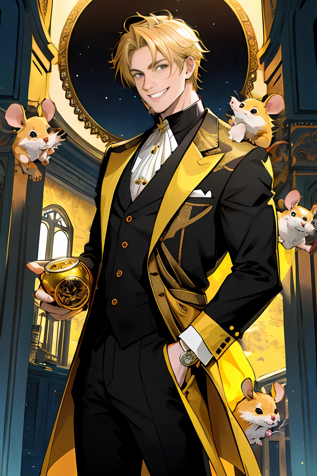 The background is restored to a European-style palace