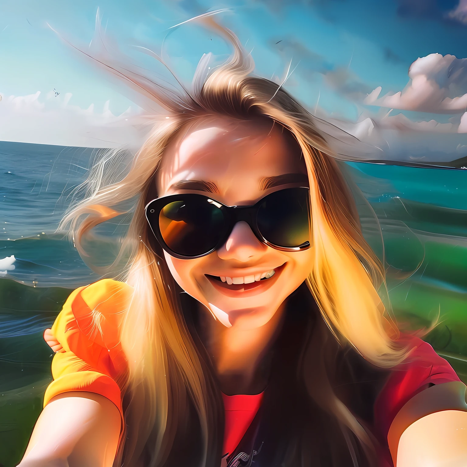a photo of (Summer Selfie:1)