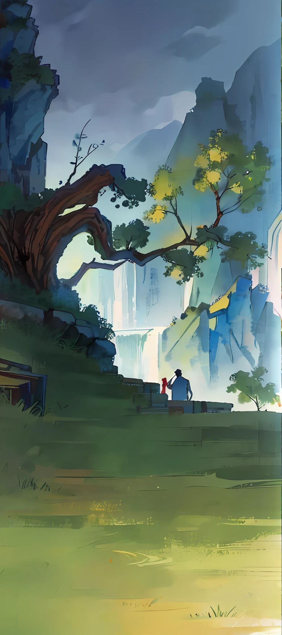 Chinese-style scene