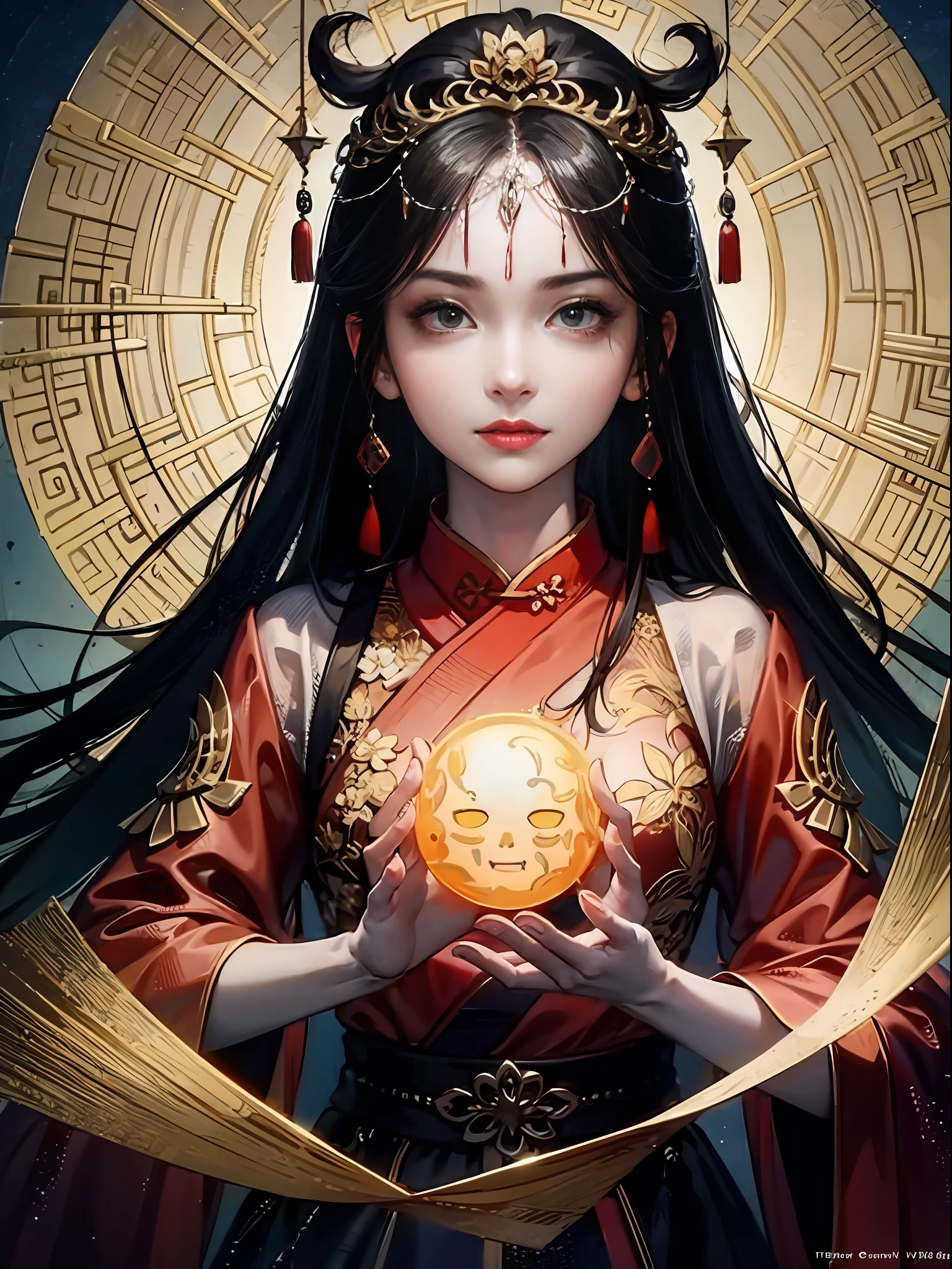 An ancient Chinese beauty, sunshine, clear face, ancient Chinese background, epic composition, ultra HD, extremely detailed, official art, unified 8k wallpaper, 32k -- v 6, Surrealism, bloom, cinematic lighting, cowboy shot, masterpiece, super detail, high quality, textured skin, award winning