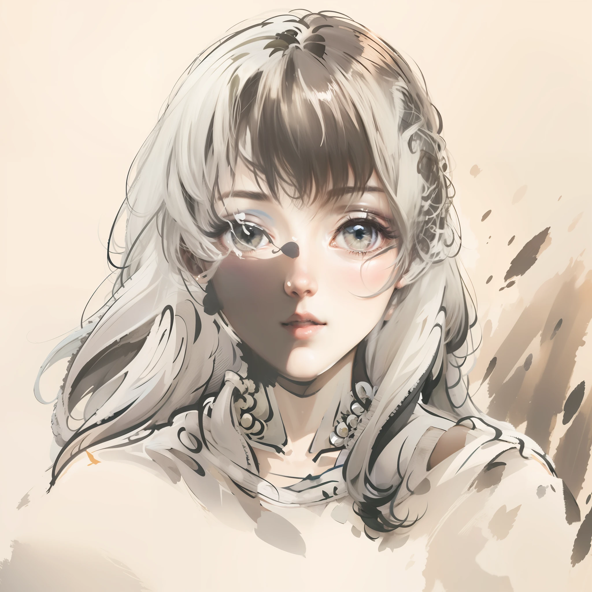white color hair