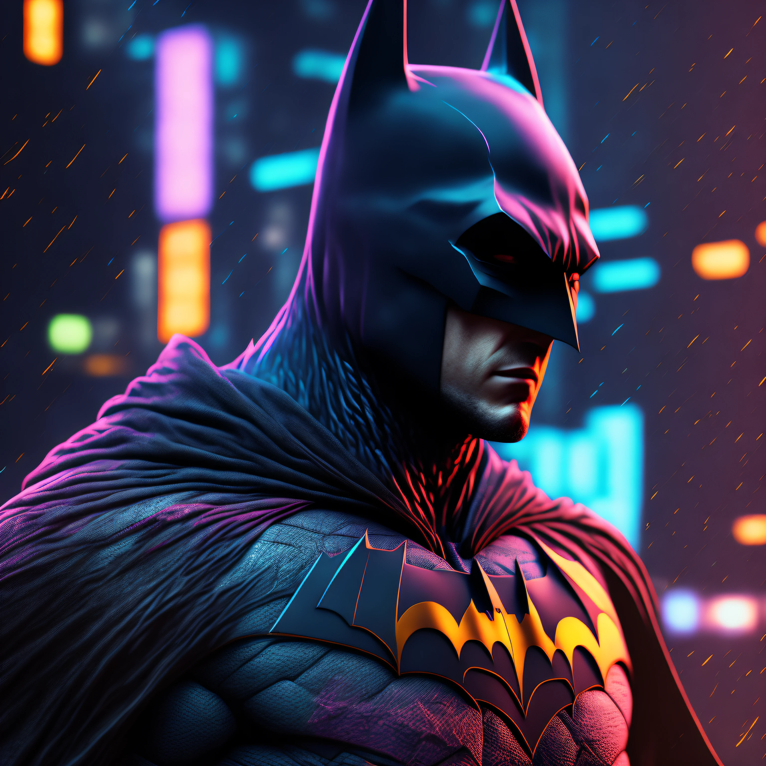 Batman (DC), cyberpunk, 8K