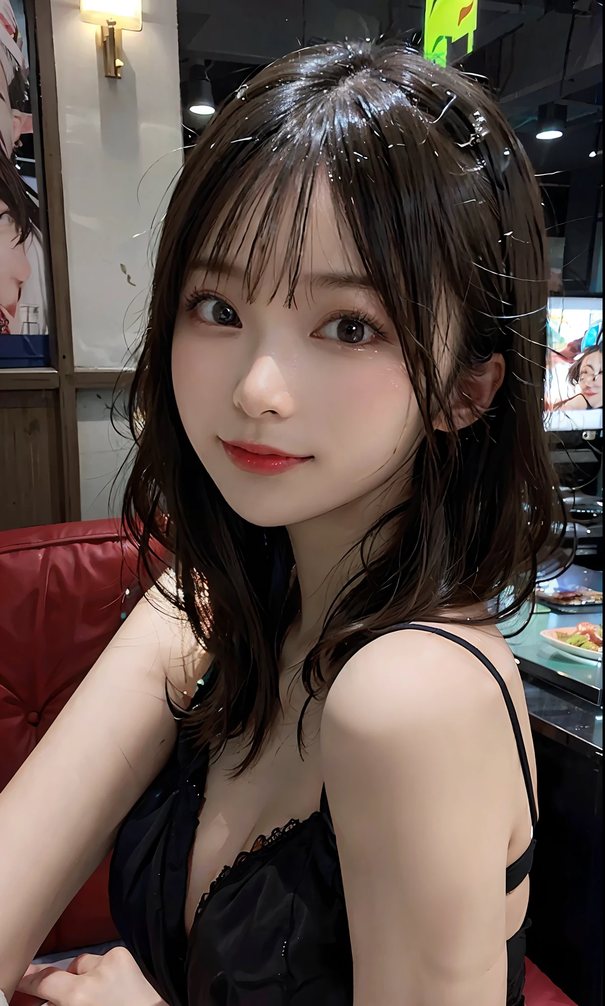 (RAW photo: 1.2), top quality, beautiful detailed girl, bunny girl, from below, bob, smile, highly detailed eyes and face, beautiful detailed eyes, huge file size, high resolution, 8k wallpaper, fine detail, highly detailed ticker uniform 8k wallpaper, light on face, movie lighting, 16 year old girl, sexy pose, (photorealism: 1.4), illustration, Super detail, masterpiece, Playboy bunny, fishnet pantyhose,