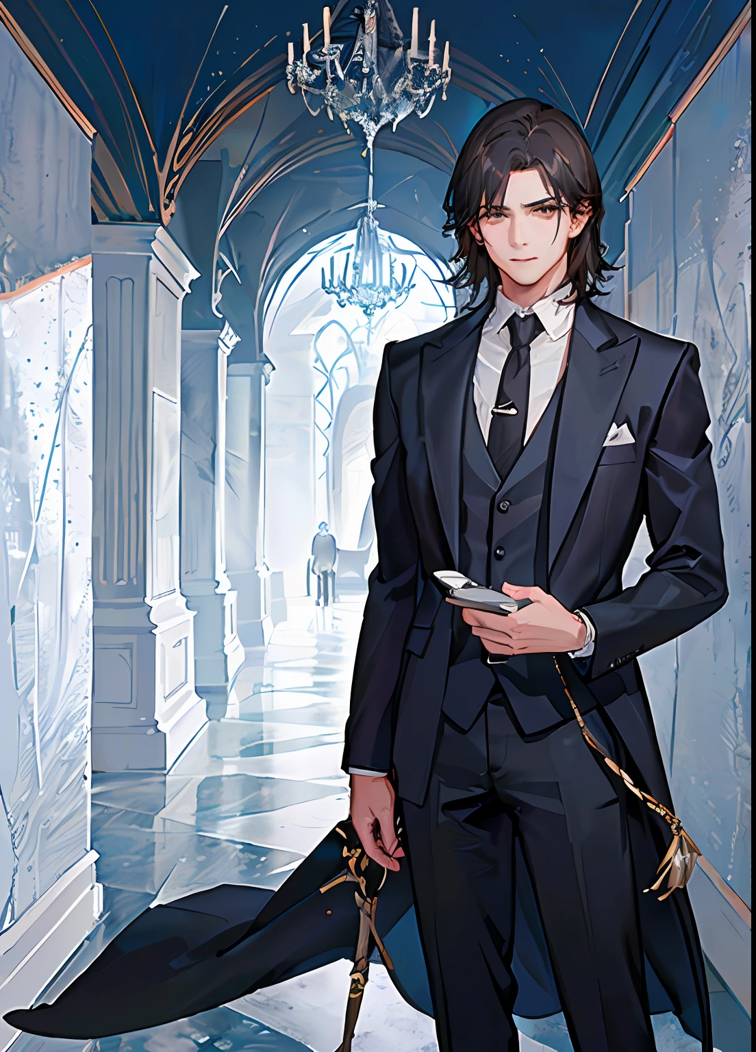 A handsome teenager，nobles，Rich