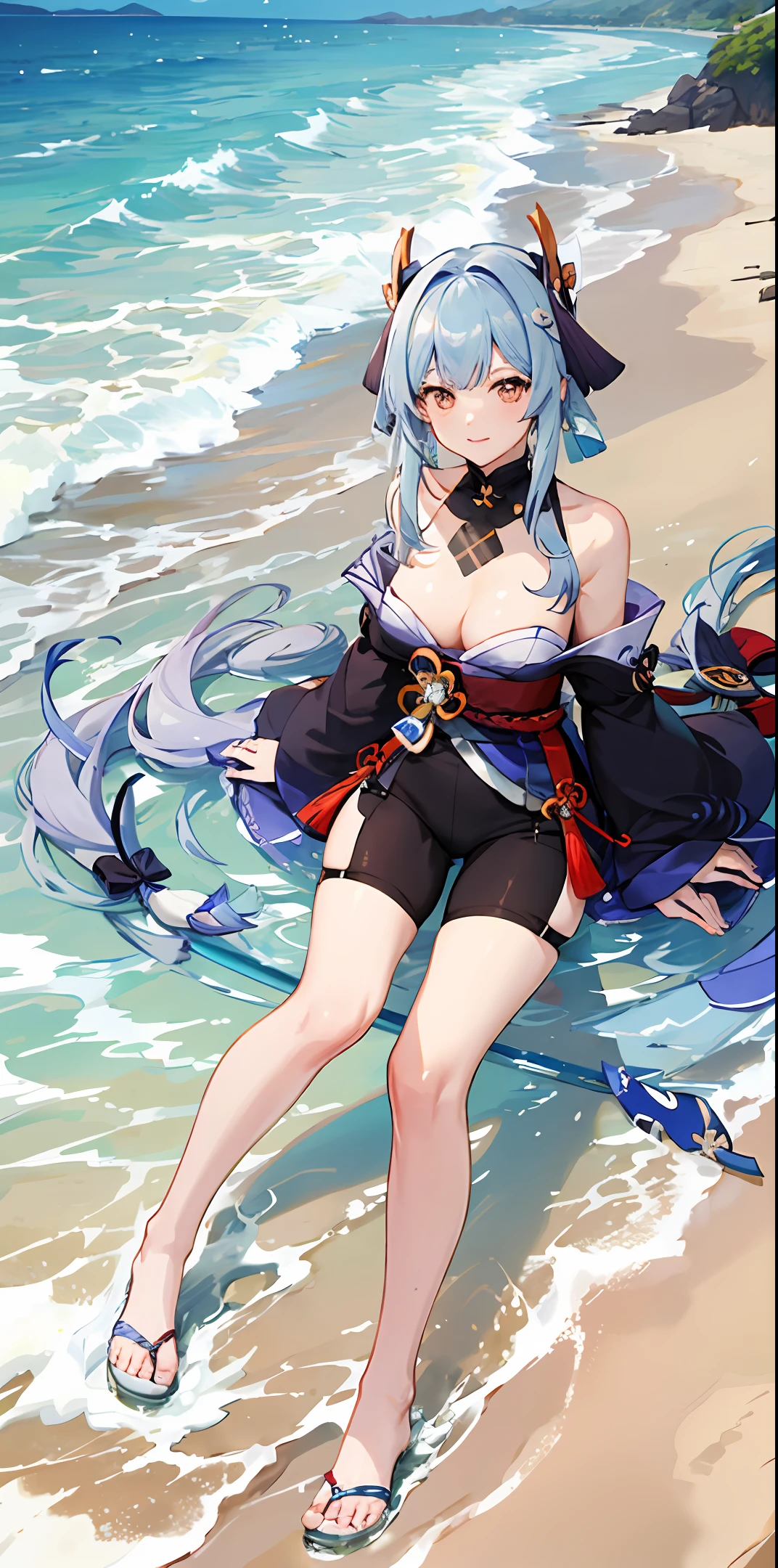 Genshin Yura,sea beach