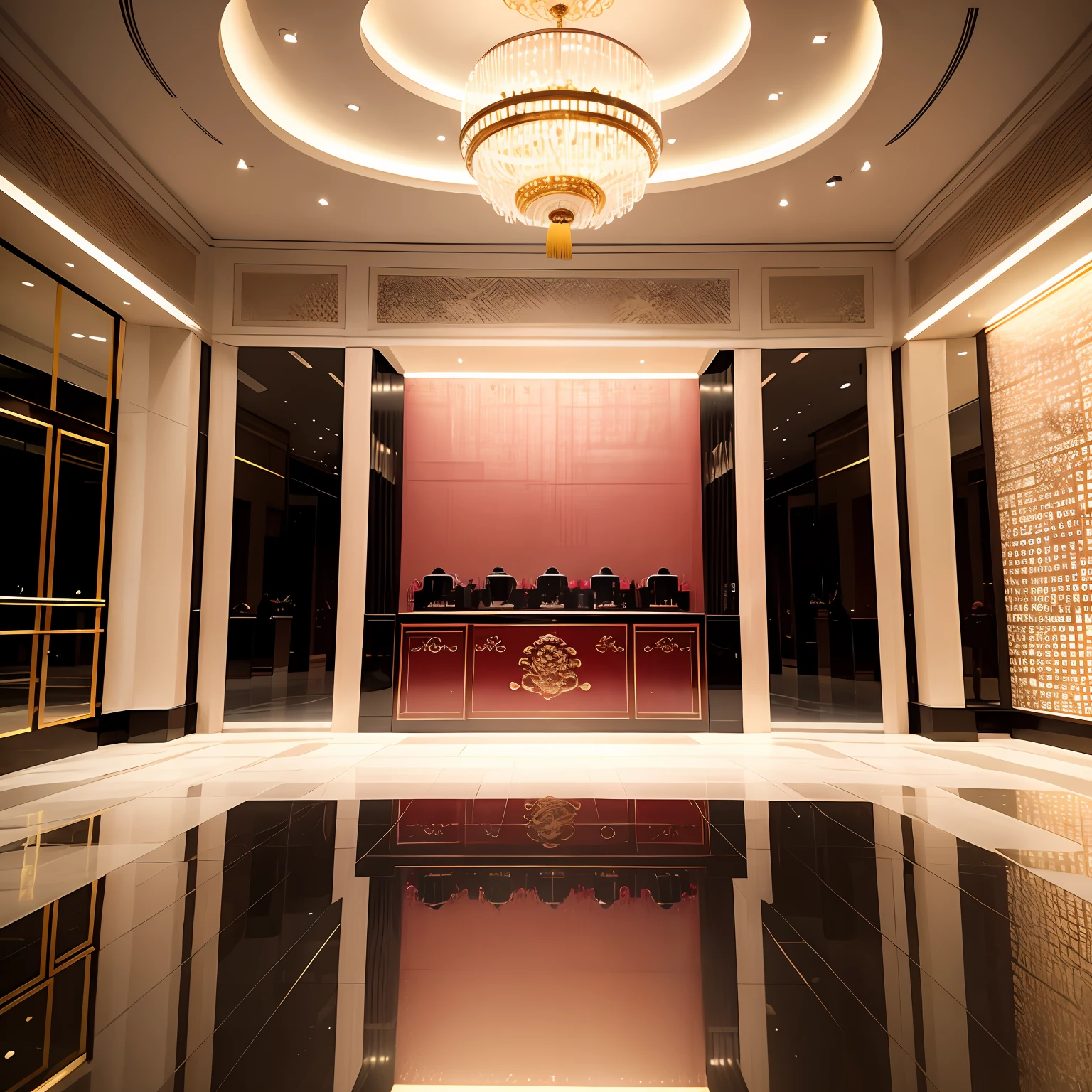 China's high-end shopping mall, lipstick counter, luxurious decoration, bright light --no people --ar 9:16 50 --v 5.2 --auto --s 2