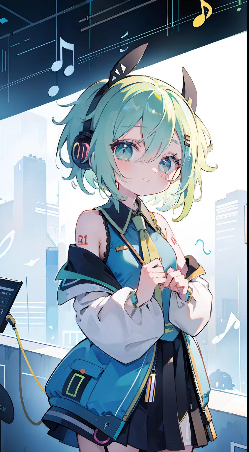 ela (VOCALOID),cute little、A smile、Music Background、musical note