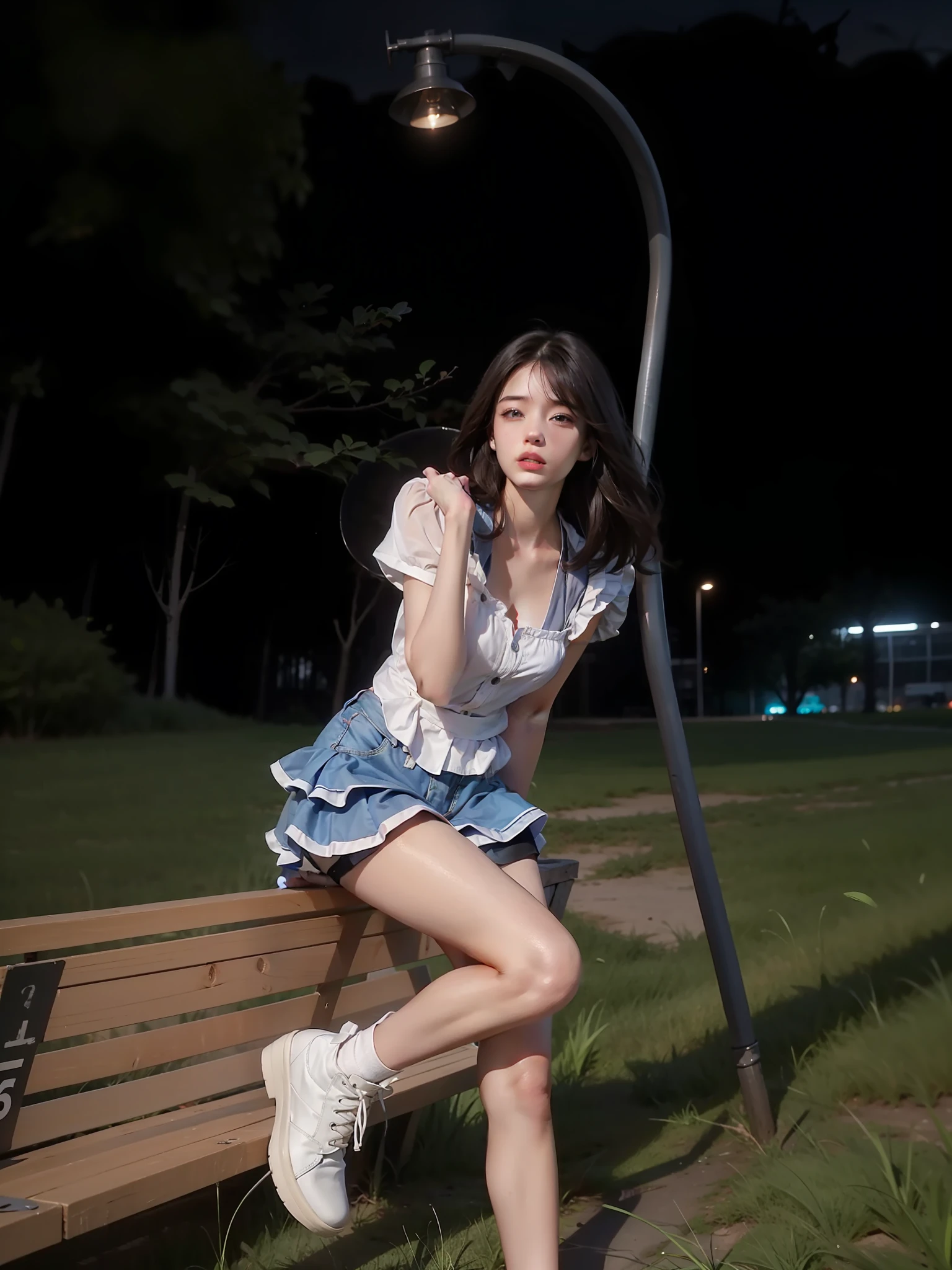 The face of a 24 year old female model,Particularly bright light,a matural female