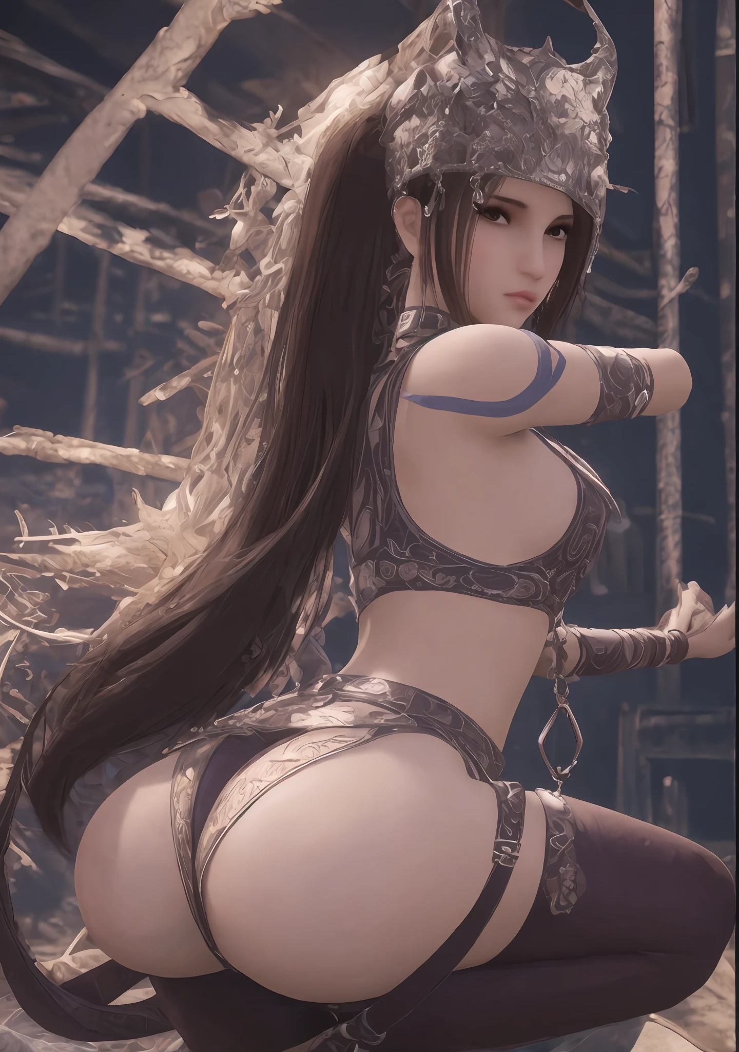1 girlirl, Beautiful realistic Cardi B as mixed half Asian, half Spanish prestige KDA from League of Legends all out of Achri, Be red in the face, Rope bikini armor, Shibari, Blindfolded, main, Breast dents, Ahri inside the Runeterra prison, Slave collars, Chain around the neck, Role-playing BDSM, alta fantasia, Intaglio printing,, plumw, highly detailed, 8k, A high resolution, 独奏, bimbo lips,thick thight,putting makeup on,Big shiny breasts,mitts,looking at viewert,realisticlying,Cinema 4D,rendering by octane,innovative,Raised sexy,Curvy but slender,mystical aura,Smoke around Ahri,Illuminati style,Use advanced machine learning to create the perfect succubus for Ahri alone,Kneeling,Camel toes exposed,Sub-magazine photography style,pixiv trending,Civitai trend, perfect compositions,SFW,Professional Quality,Unreal Engine Perfect ass,taken from behind,Tong,Runeterra,Mysterious Netflix scene,Perfect posture,Butt face and breast focus,perfect angle,masterpiece,ultra-detailed,overexposure,no_panties,mature,milf,wallpaper,best quality,highly detailed,beautifu,cinematic lighting,depth of field,detailed light,masterpiece,hyper detail,intricate details,beautiful details,masterpiece, hyper detail, intricate details, beautiful details, colorful, highres, best quality, detailed background, intricate background,
1girl, solo, long hair, breasts, looking at the observer, large breasts, (shiny skin:1.3), (shaggy hair:1.2), full body, covered, lips, makeup, (pastels:1.2),
bodysuit, feet out of frame,
outdoors, at night, photorealistic, ultra high resolution, intricate, hyperdetailed, (skindentation), female, detailed body, (detailed face: 1.1), (outlined iris), (hydrocolor lenses), (perfect eyes), 4k, gorgeous, (masterpiece: 1.2), (best quality:1.2), wide hips, thick thighs, (large breasts:1.2) and (huge breasts:1.2), slutty, seductive pose.