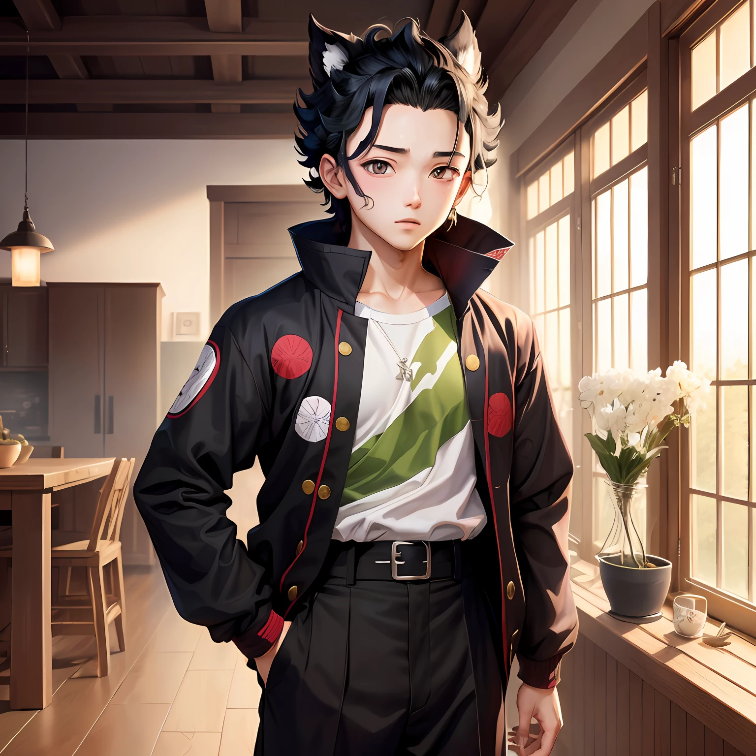 Hashibira_Inosuke, boy art, kimetsu no yaba