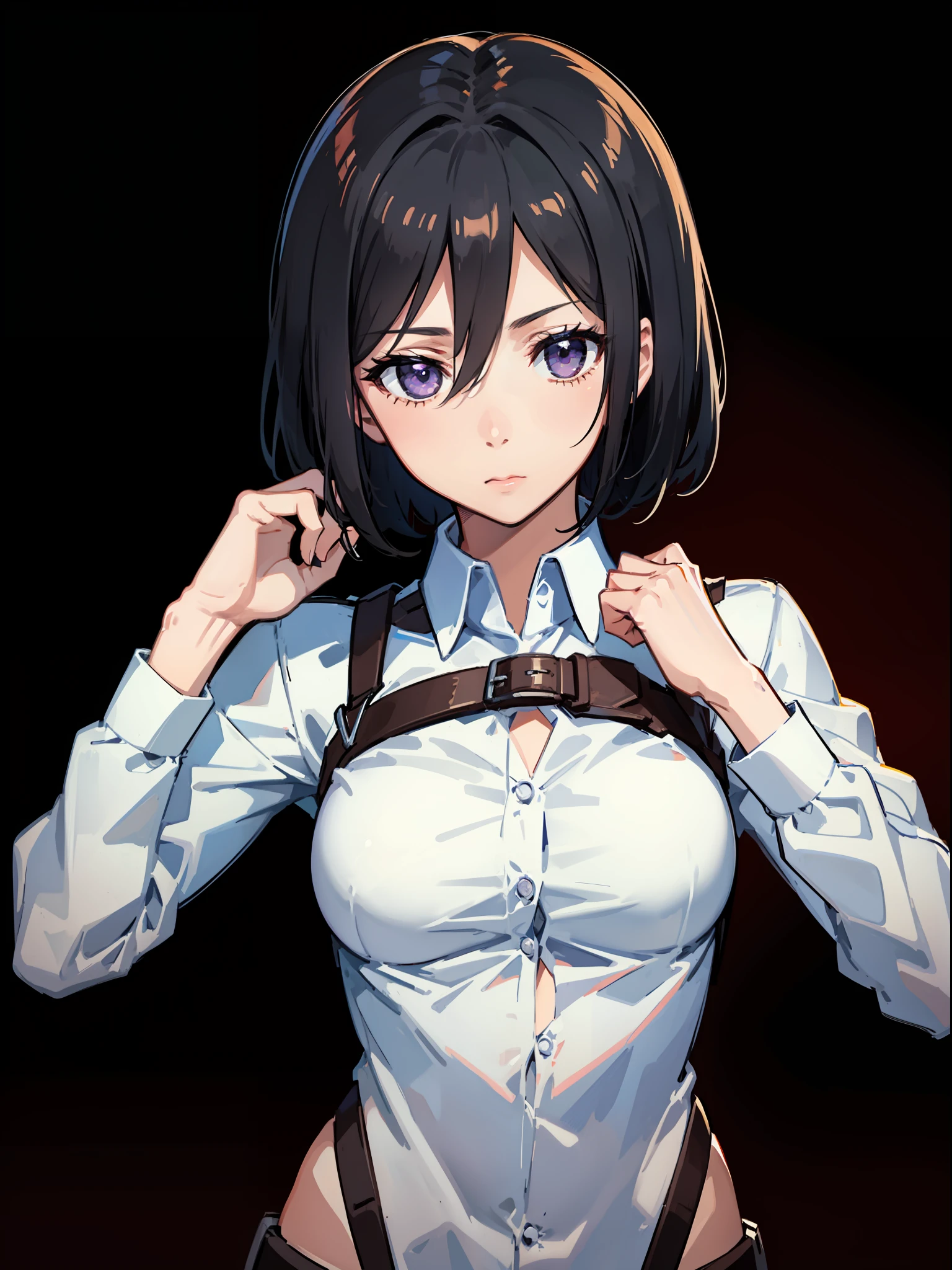 Mikasa_ackerman,one-girl,soio,比基尼,Large breasts,mikasa_ackerman,solo