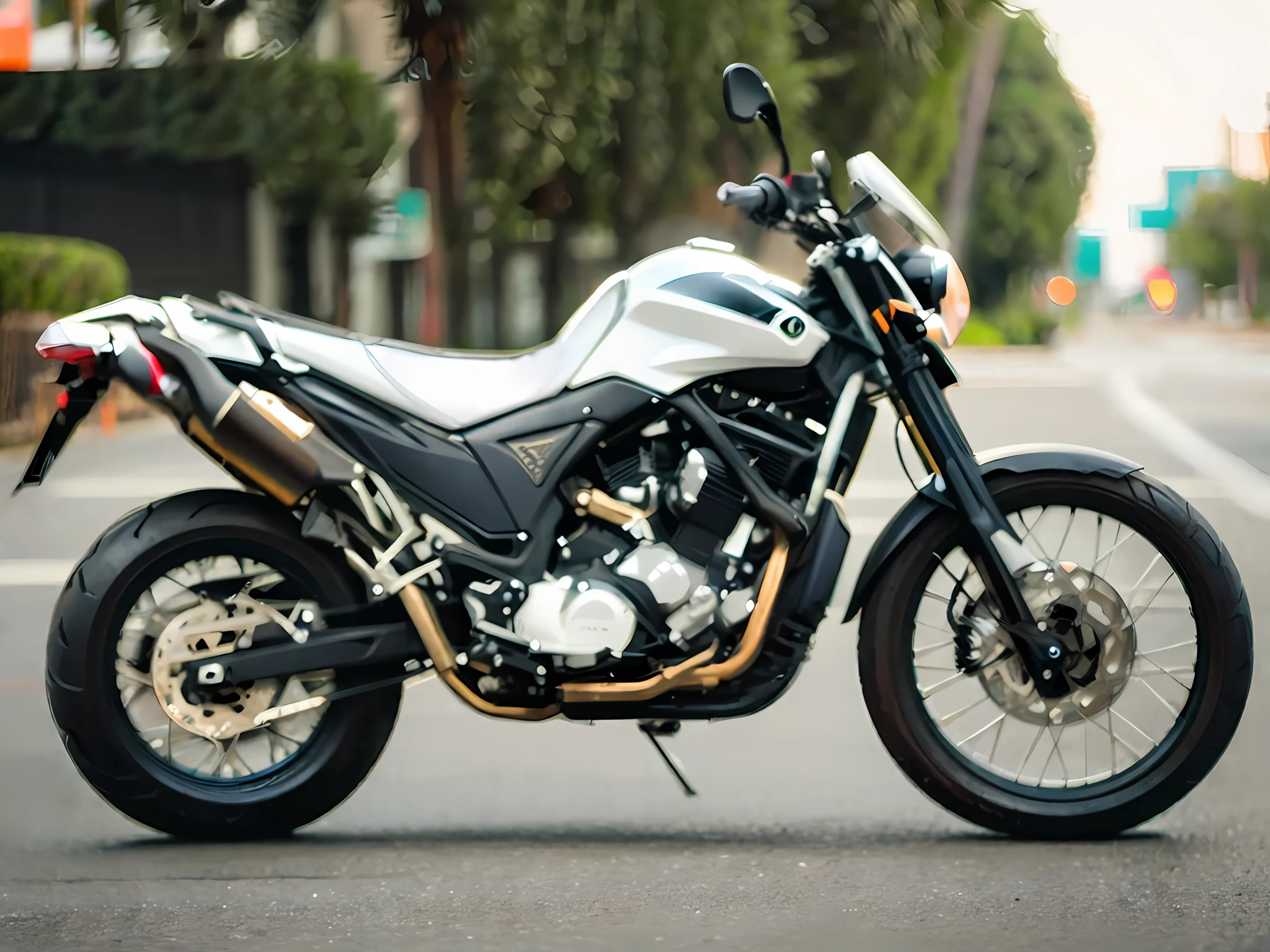a close up of a motorcycle parked on a white surface, moto Dakar, yoshimura exhaust, Scrambler, Daverapoza, Imagens, motocicleta, Motocicletas, Akira Moto, motocicleta, Dakar, really trying to ride it, foguete, Kawaai, Fora de estrada, trying to ride it, mateus 9 5, Crisa secular, moto motocross