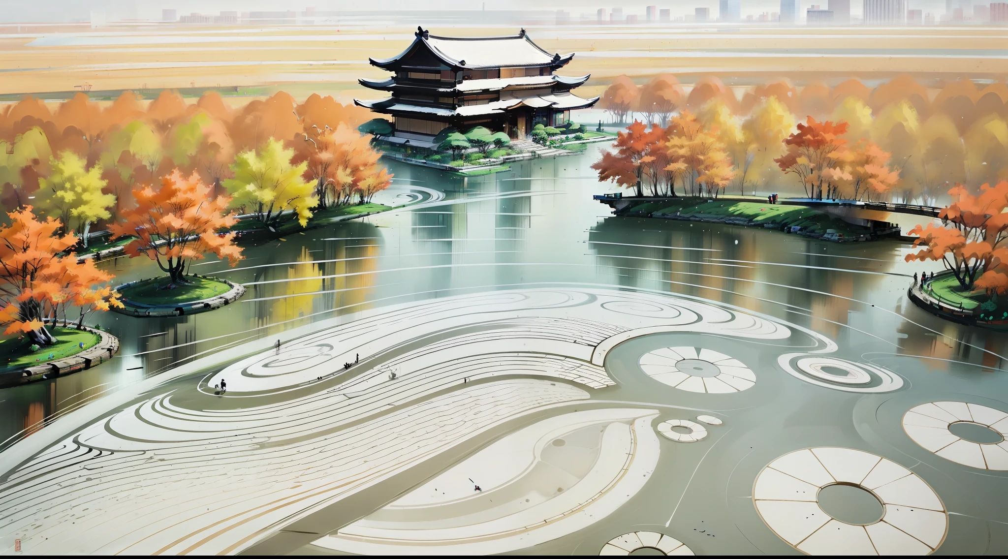 Nanjing Government Building，Maple leaves，modernn architecture