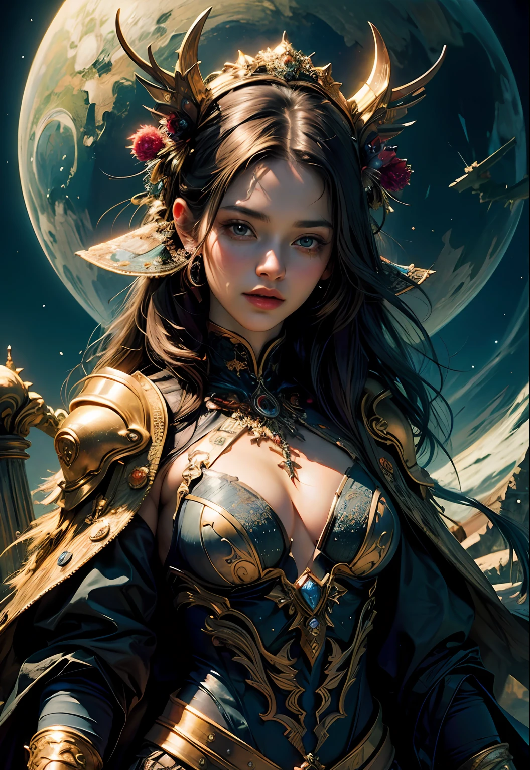 (masterpiece, top quality, best quality, official art, beautiful and aesthetic:1.2), (1girl), extreme detailed,(fractal art:1.3),colorful,highest detailed