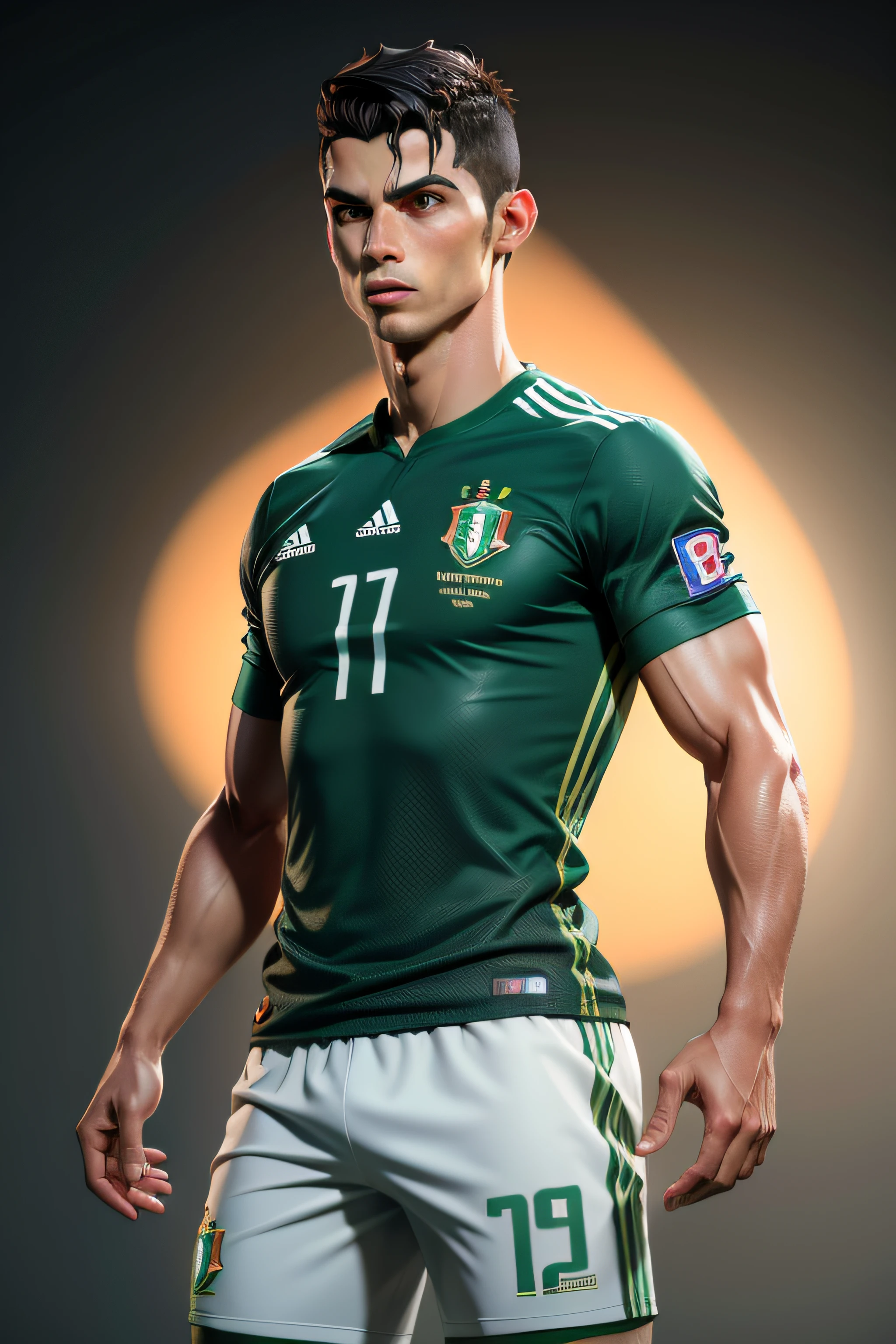 Jogador de portugal Cristiano Ronaldo, 3D, 4K