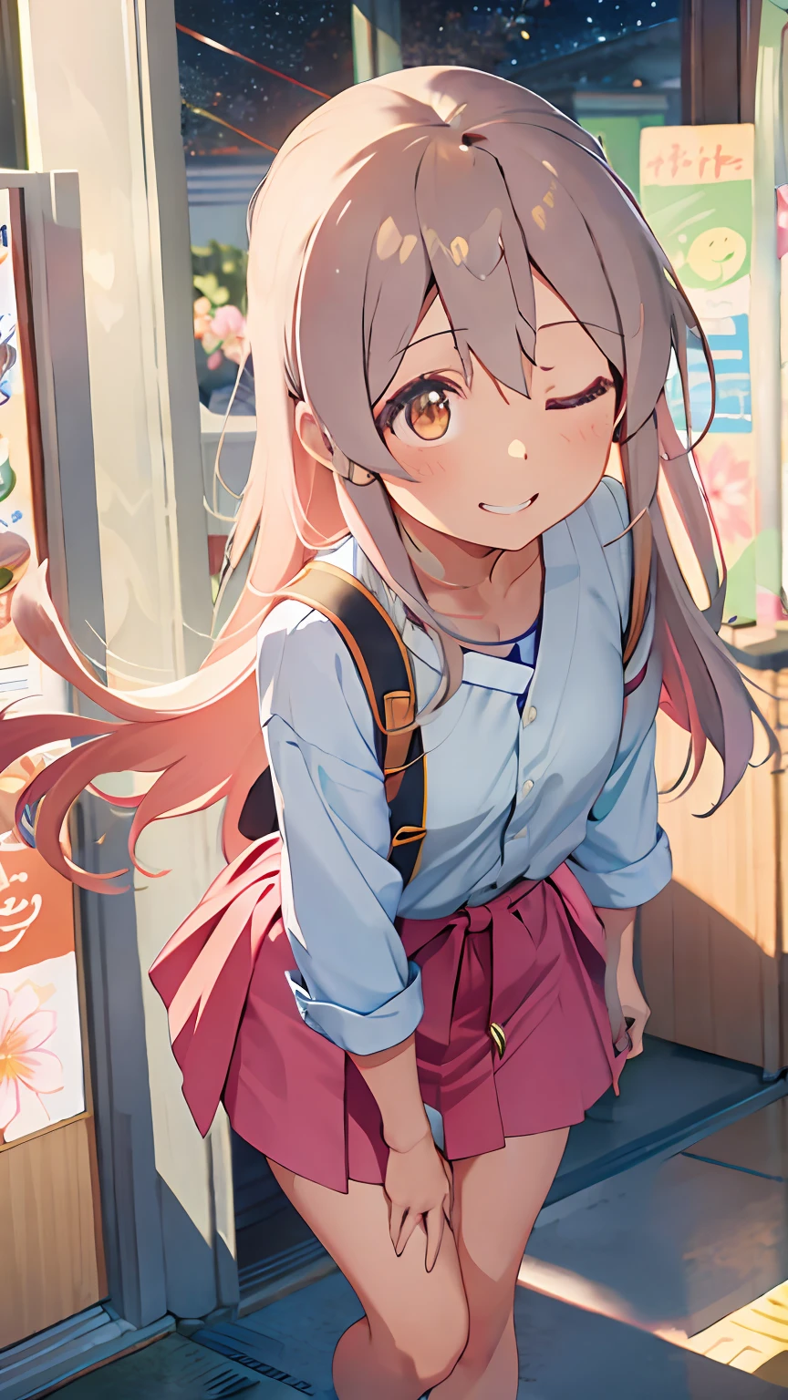 ((Best quality)), ((High quality)), ((Masterpiece)), ((Supergianthugebreasts_Detailed)), 1girll, straight-on, standing, Light smile, Put your hands in your pockets, Be red in the face, longer sleeves, A high resolution,4K,k hd,Highly detailed face,Well drawn hands,Well drawn legs,(((Well drawn eyes))),Floating hair,Delicate and agile eyes,Starry pupils,Gorgeous accessories,tmasterpiece,Complexscenes,Petals flying,Chang'e,Oyama Makoto,Japanese Yukata:2.0,Hold your arm,ssmile,Be red in the face,Shopping,Smiling eyes,Close your eyes,SakuraNS,Sakura blossoms,with petals falling