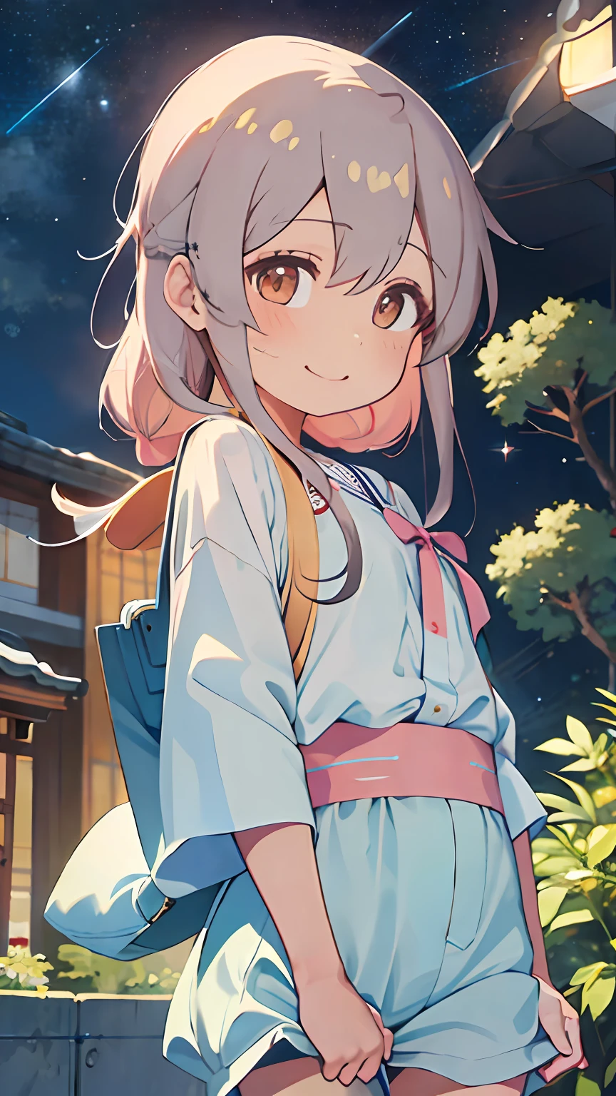 ((Best quality)), ((High quality)), ((Masterpiece)), ((Supergianthugebreasts_Detailed)), 1girll, straight-on, standing, Light smile, Put your hands in your pockets, Be red in the face, longer sleeves, A high resolution,4K,k hd,Highly detailed face,Well drawn hands,Well drawn legs,(((Well drawn eyes))),Floating hair,Delicate and agile eyes,Starry pupils,Gorgeous accessories,tmasterpiece,Complexscenes,Petals flying,Chang'e,Oyama Makoto,Japanese Yukata:2.0,Hold your arm,ssmile,Be red in the face,Shopping,Smiling eyes,Close your eyes,SakuraNS,Sakura blossoms,with petals falling