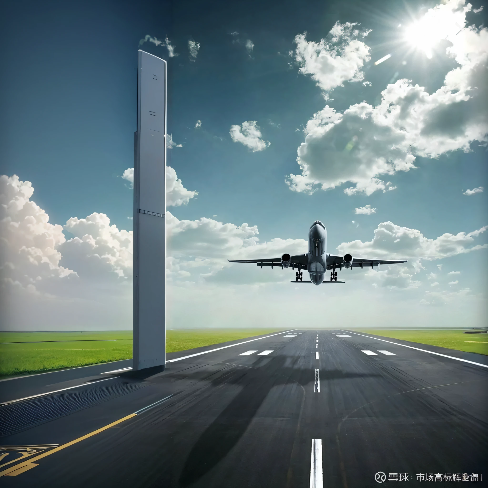 Arafuran landed on the runway,Sunlight shines through the clouds, running track, doff, amazing wallpapers, flying aircrafts, On takeoff, Planes, Planes, runway photo, airplane in the sky, flying into the sky, ready to fly, airport, Beautiful wallpaper, Planes, wallpaper mobile, Planes, On the runway, low - level view, vertical wallpaper