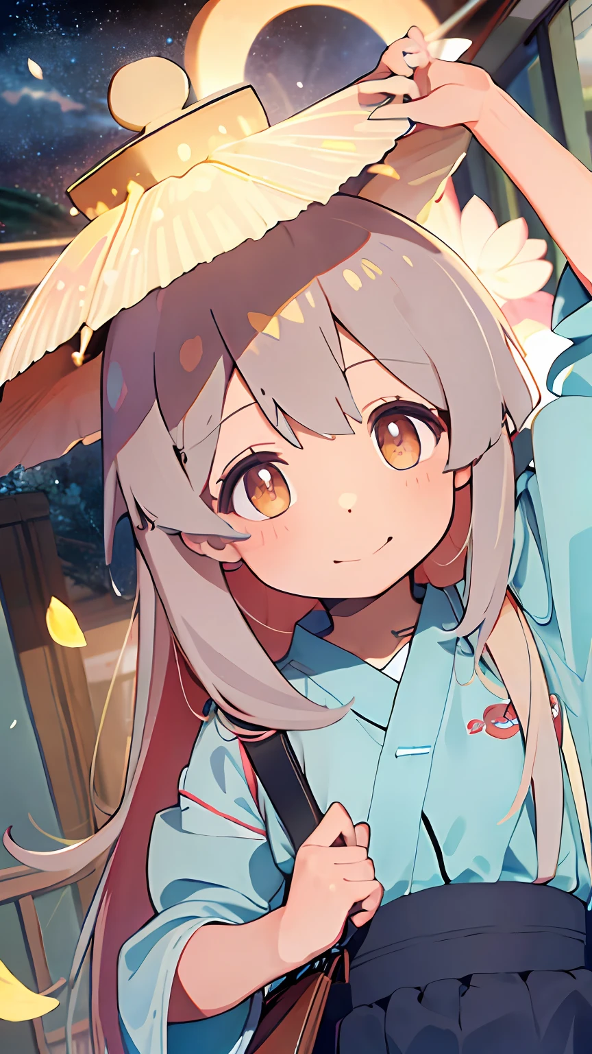 A high resolution，4K，k hd，Highly detailed face，Well drawn hands，((Best quality)),  ((High quality)), ((Masterpiece)), ((Supergianthugebreasts_Detailed)), 1girll, straight-on, standing, Light smile, Put your hands in your pockets, Be red in the face,   longer sleeves, A high resolution，4K，k hd，Highly detailed face，Well drawn hands，Well drawn legs，（（（Well drawn eyes））），Floating hair，Delicate and agile eyes，Starry pupils，Gorgeous accessories，tmasterpiece，Complexscenes，Petals flying，Chang'e，Oyama Makoto，Japanese Yukata，Hold your arm，ssmile，Be red in the face，Shopping，bath robe，