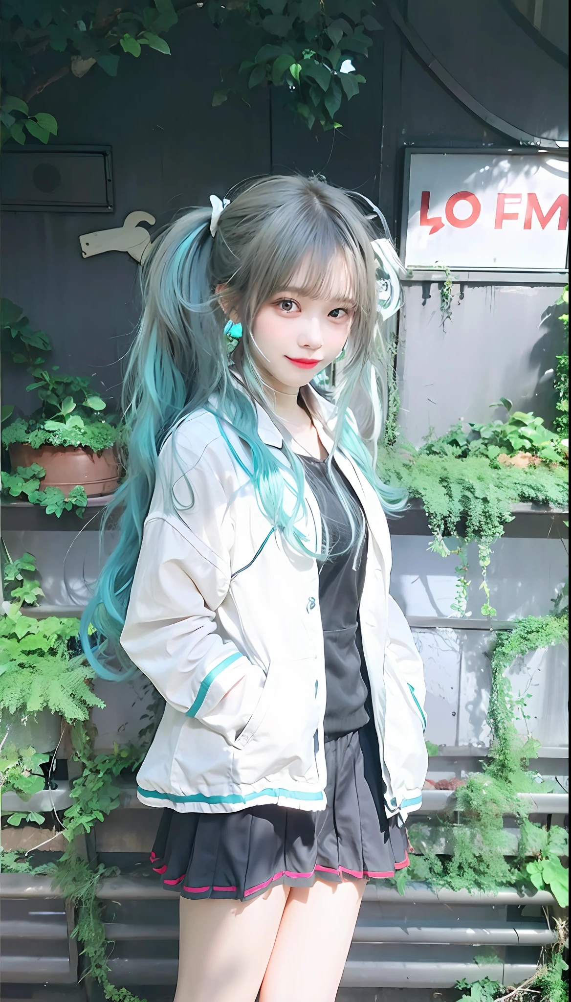 1girl, ponytail, hairpin