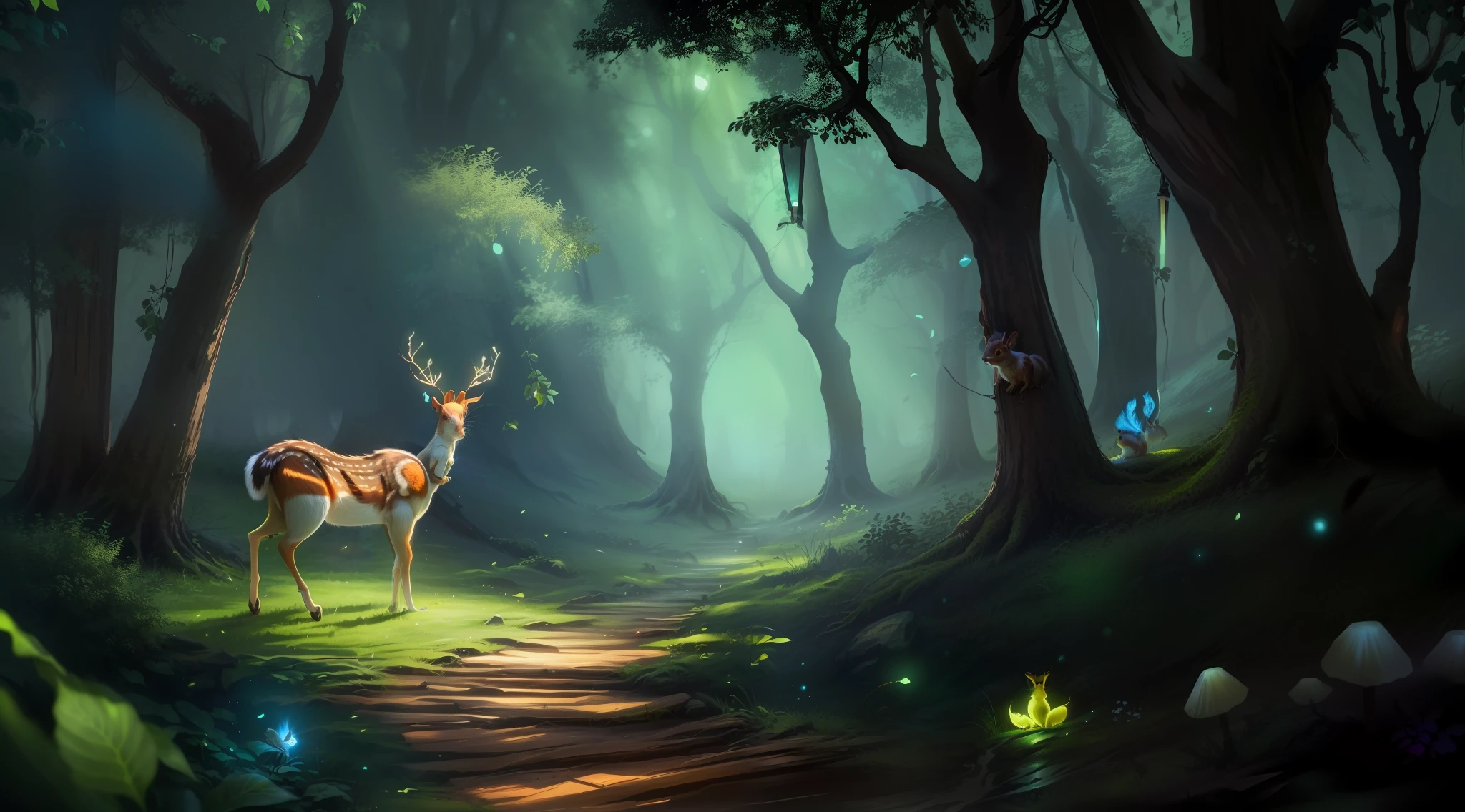Glowing squirrel