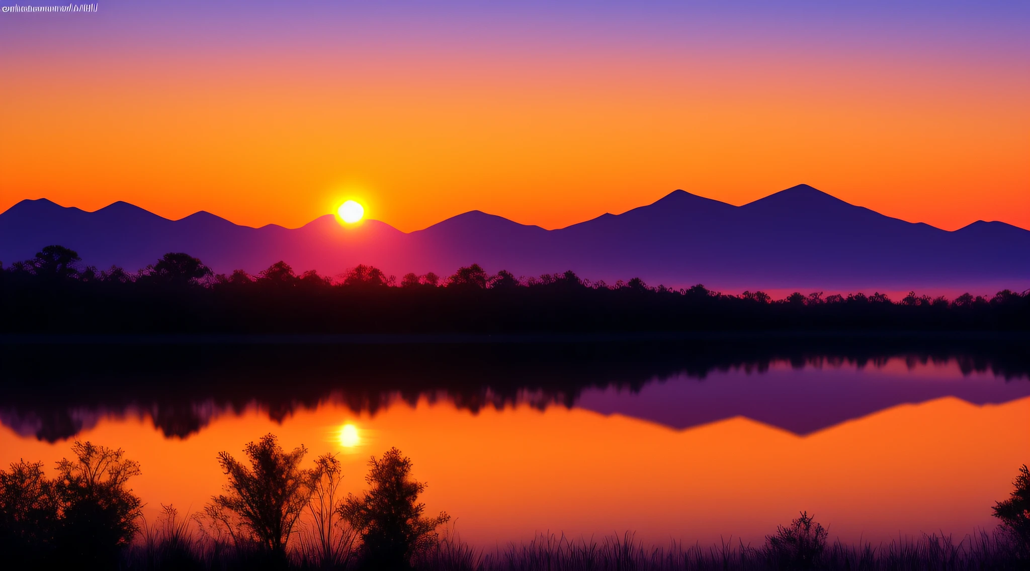 Sunset over colorful clouds，photorealestic，heal --auto