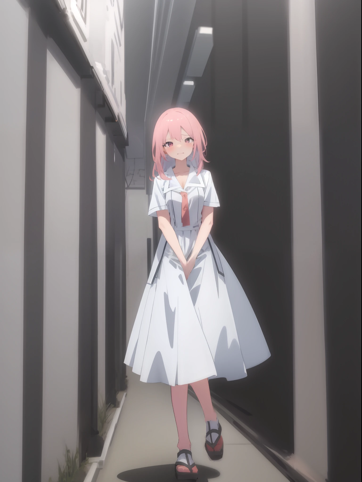 1girll,tmasterpiece,8K,Beautiful dress,耳Nipple Ring。,4K,RTX,Shaders,Excellent texture working paper man cute anime girl manga style