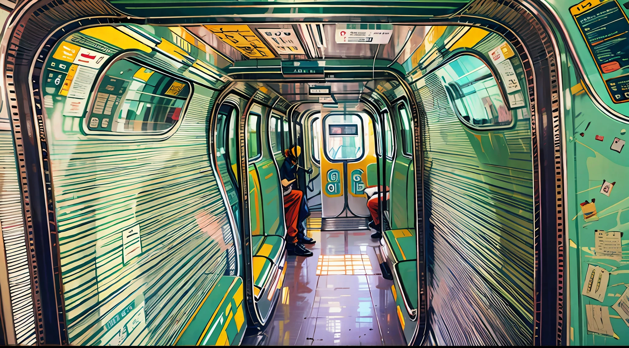 On the train