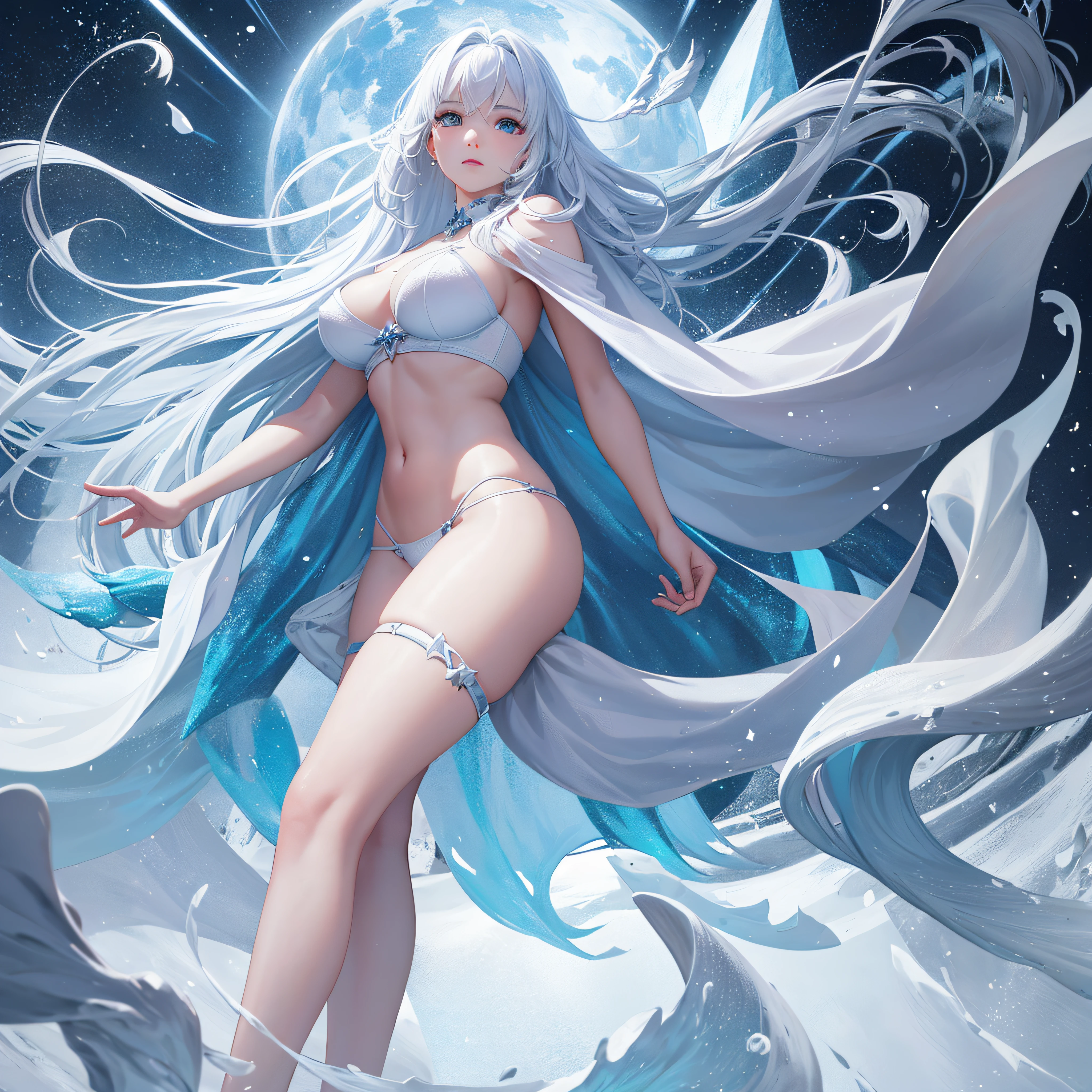 Take us on a journey to the Arctic seas, where majestic icebergs and graceful polar bears roam. Create a frozen wonderland that captures the beauty of the North Pole. best quality, 8k, UHD, HD, professional, unreal engine, hyper detailed, hyper resolution, expressive eyes, perfect face, perfect limbs, , perfect eyes, perfect hands, perfect legs. --auto