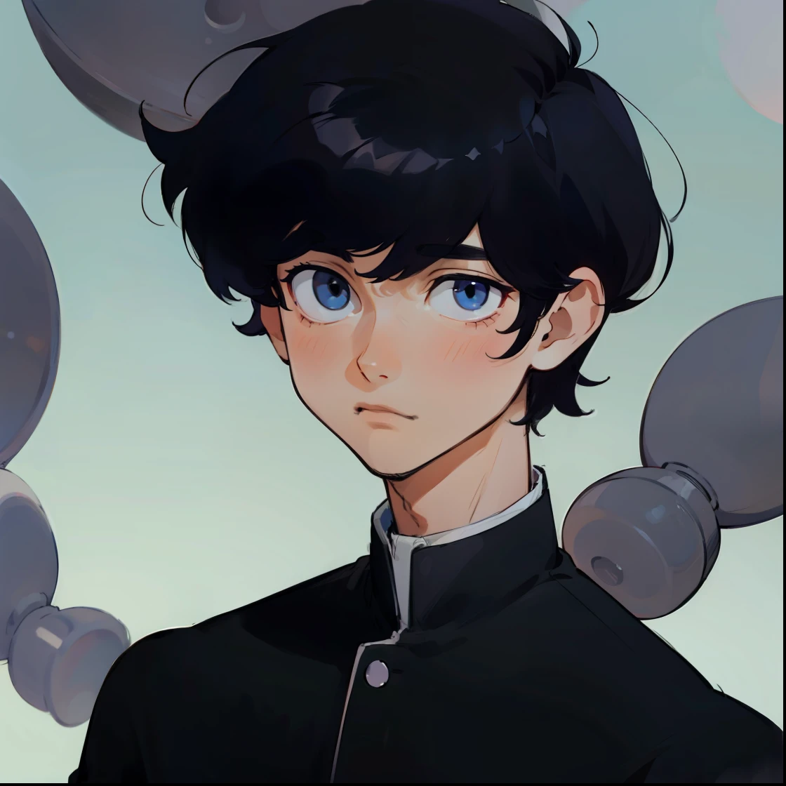 Black hair, 1 Man
