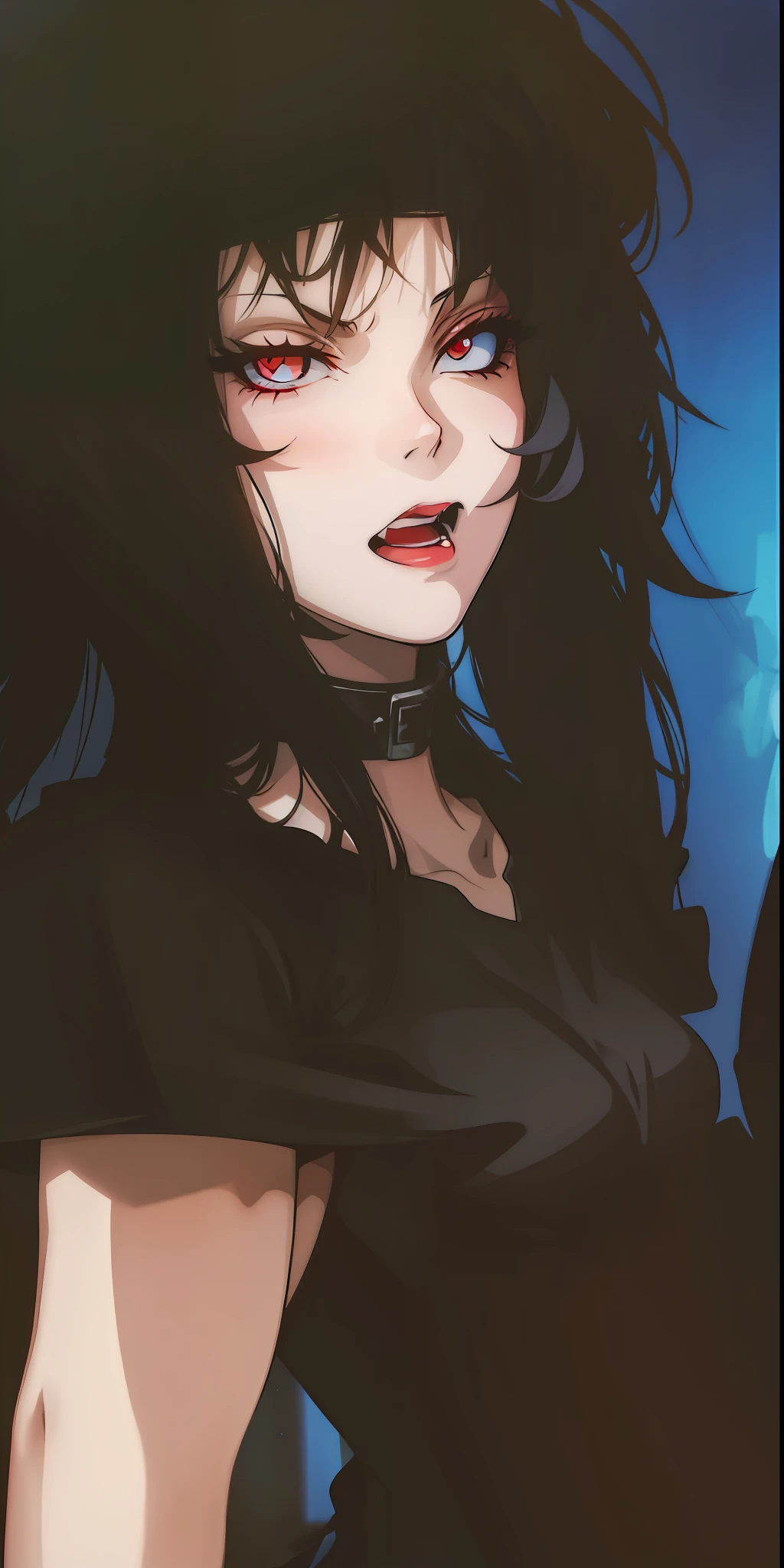 Girl,orelhas pontudas, olhos vermelhos,vestido uma armadura, vampira,4k