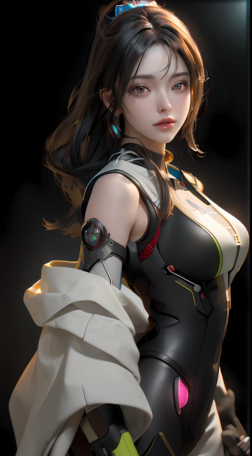 ((Best quality)), ((masterpiece)), (detailed:1.4), 3D, an image of a beautiful cyberpunk female,HDR (High Dynamic Range),Ray Tracing,NVIDIA RTX,Super-Resolution,Unreal 5,Subsurface scattering,PBR Texturing,Post-processing,Anisotropic Filtering,Depth-of-field,Maximum clarity and sharpness,Multi-layered textures,Albedo and Specular maps,Surface shading,Accurate simulation of light-material interaction,Perfect proportions,Octane Render,Two-tone lighting,Wide aperture,Low ISO,White balance,Rule of thirds,8K RAW,