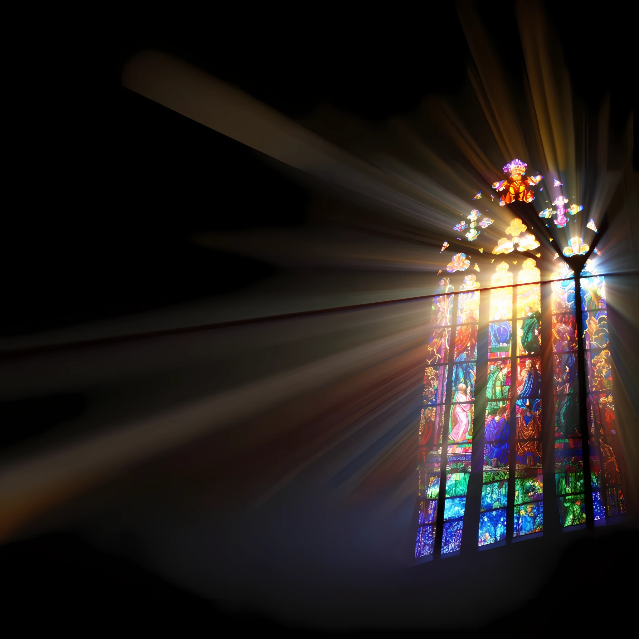 Sunlight shining through a stained glass window in a church, fundo de vitrais brilhantes, vitrais retroiluminados, fundo do vitral, Raios de Luz Sagrada Sagrada, raios de luz sagrada, raios de deus passam pela janela, Explodindo com a Luz Santa, Raios Sagrados de Luz Espiritual, Fundo da igreja, iluminado para raios de luz, luz piedosa, luz espiritual, light shining through, reflexos de luz impressionantes